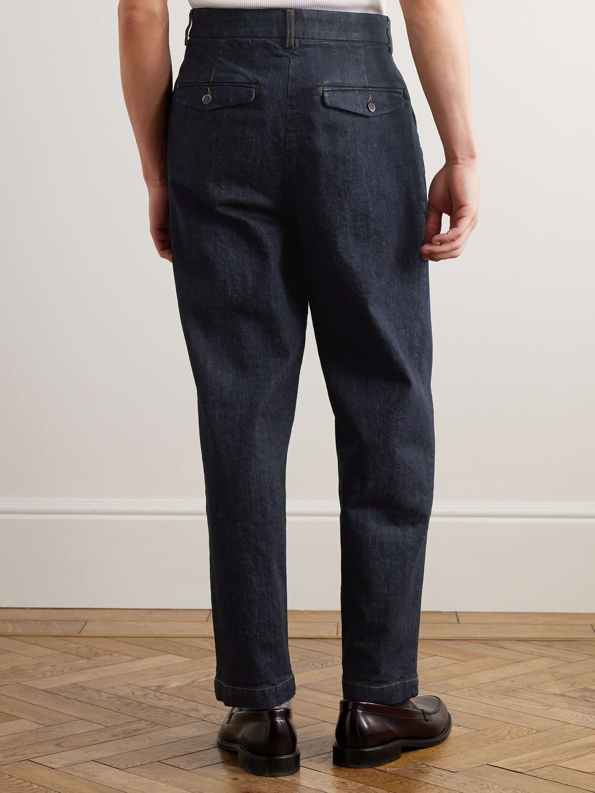 Canasta Straight-Leg Cotton-Blend Trousers view