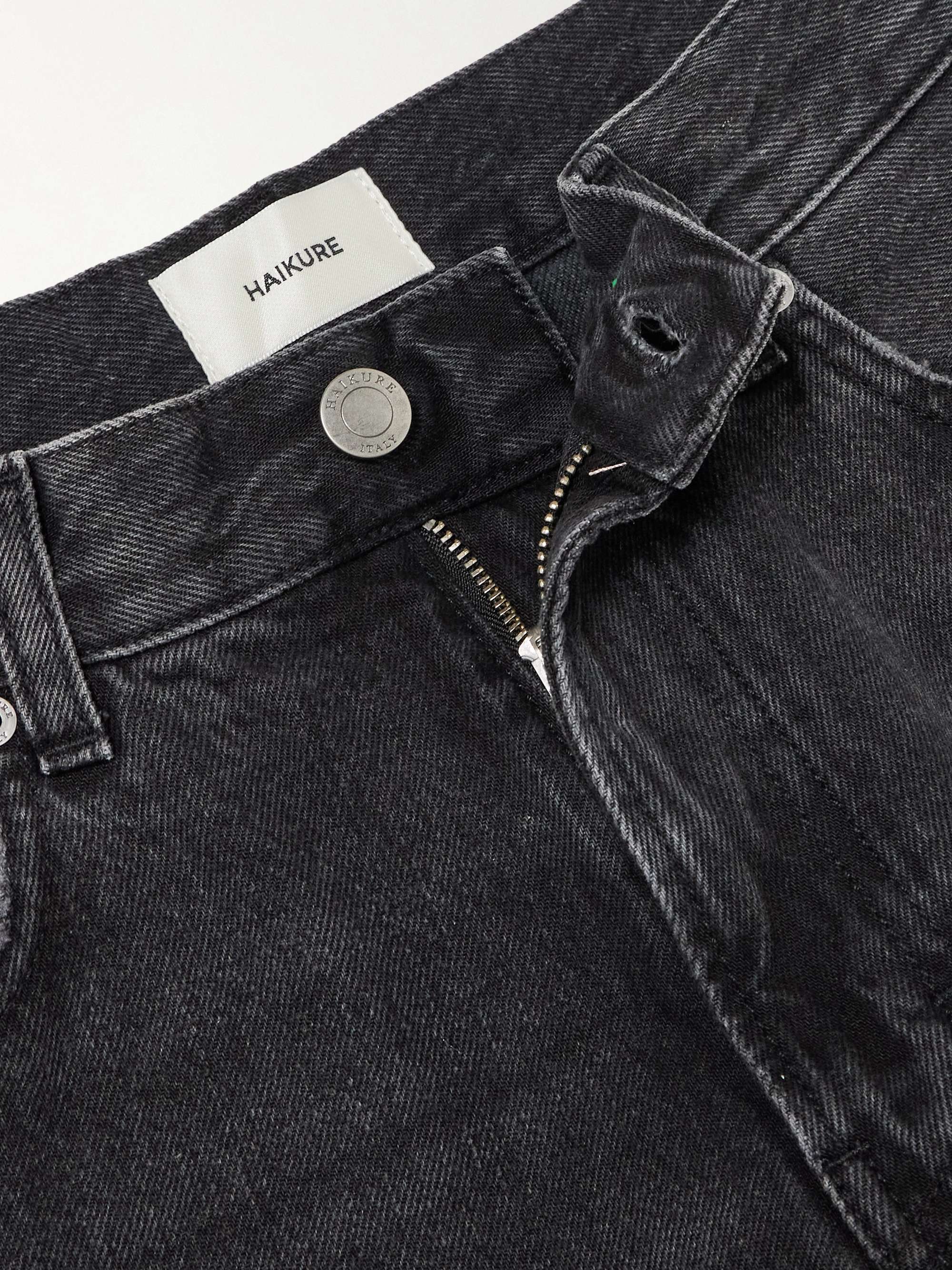 Korea high-rise wide-leg jeans view