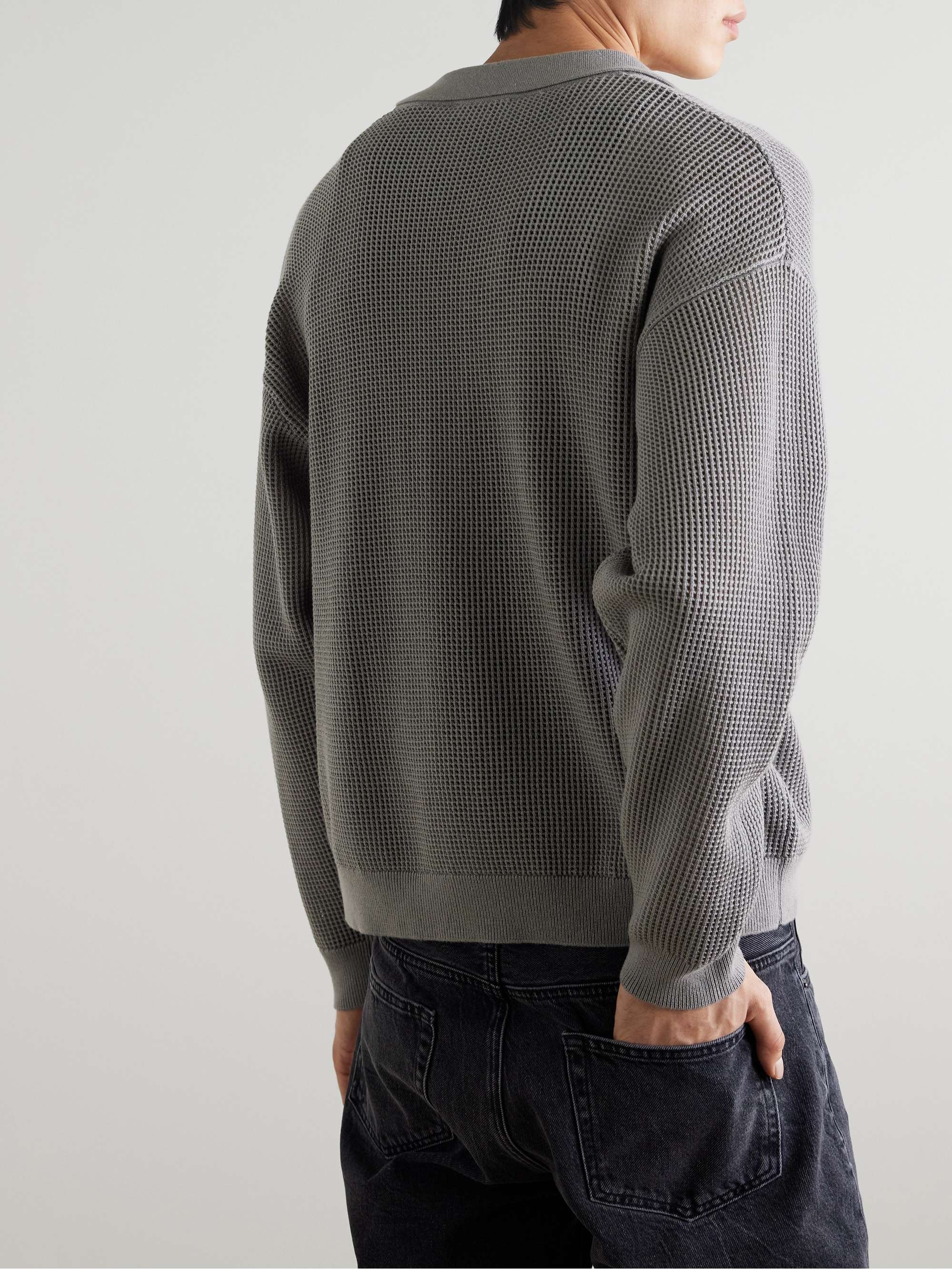 Open-Knit Cotton Cardigan view
