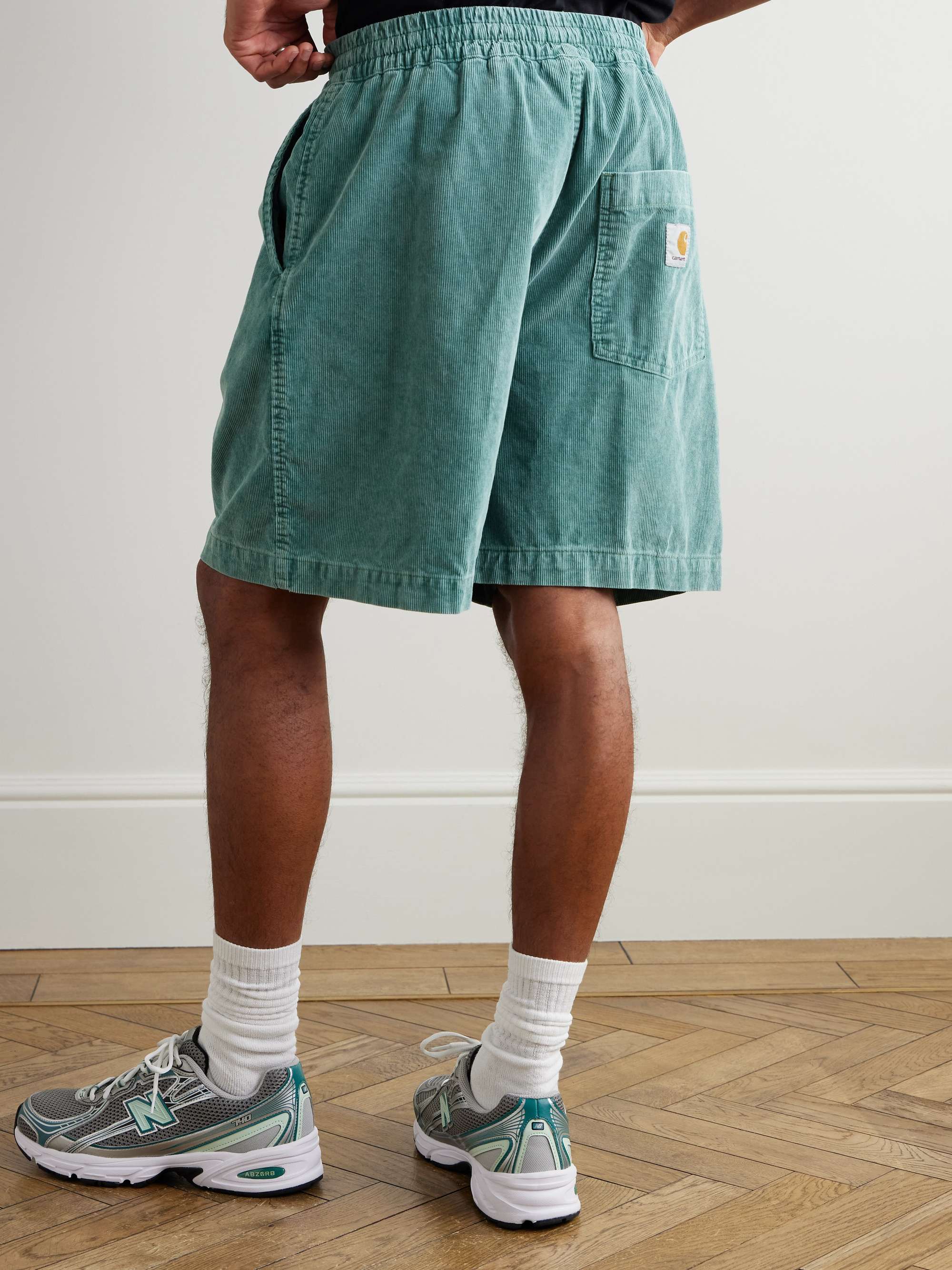 Reynold Wide-Leg Cotton-Corduroy Shorts view