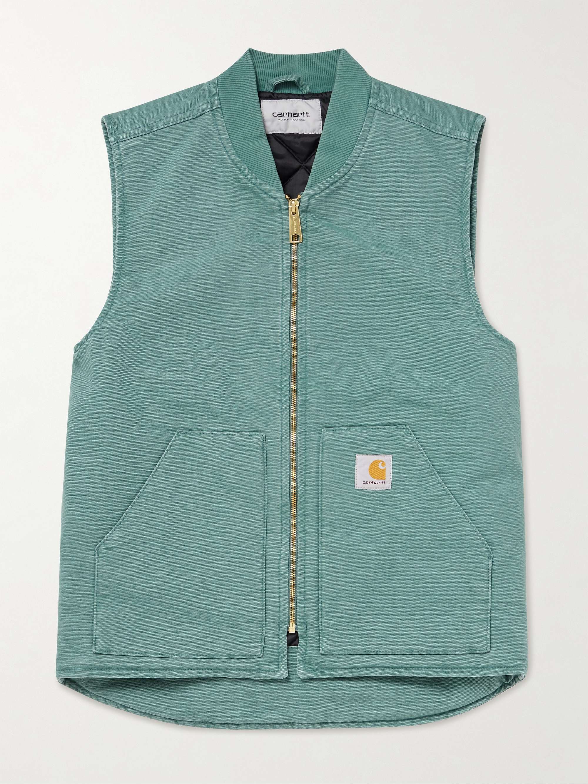 Logo-Appliquéd Cotton-Canvas Gilet view