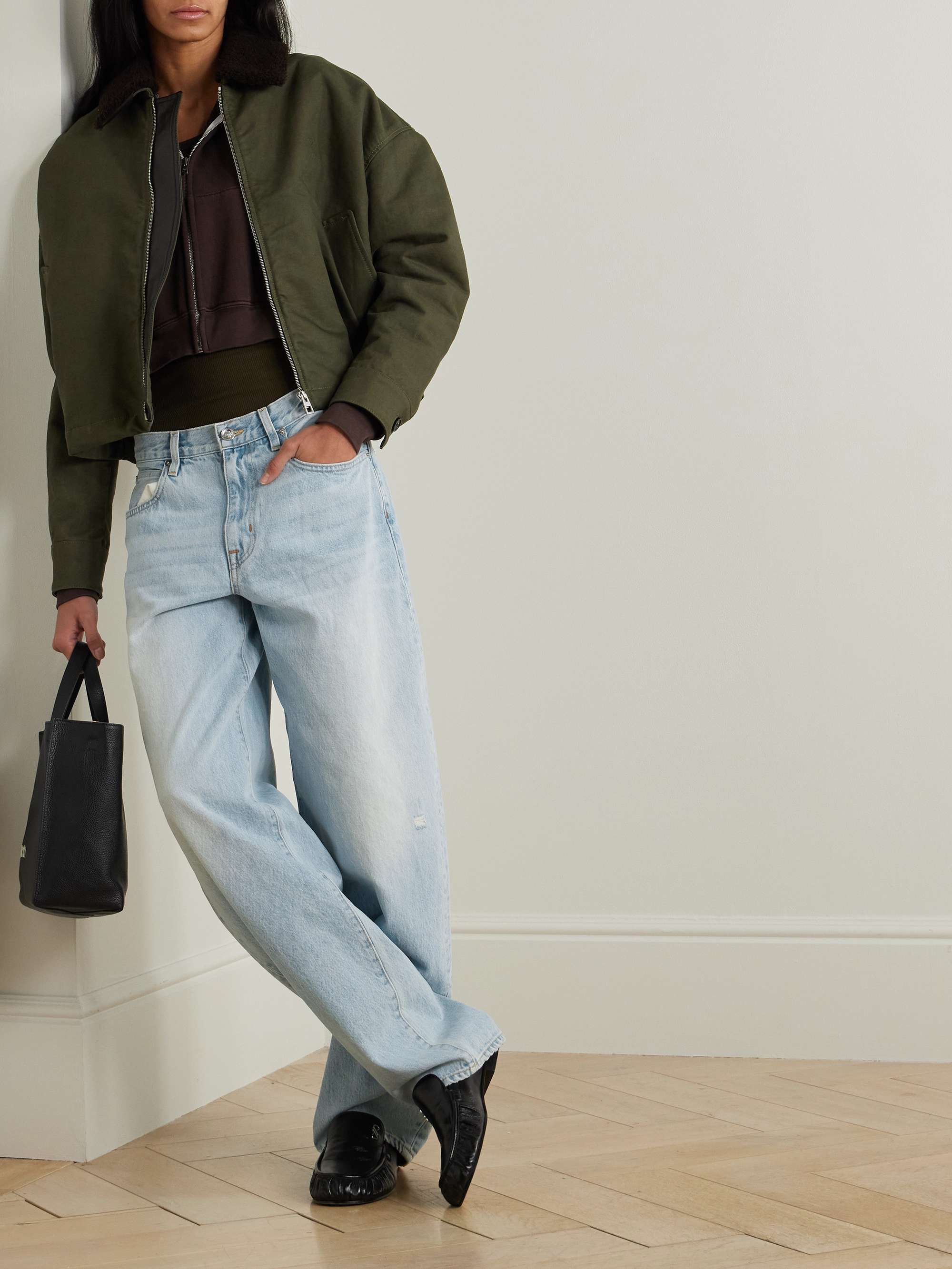 Ella mid-rise barrel-leg jeans view
