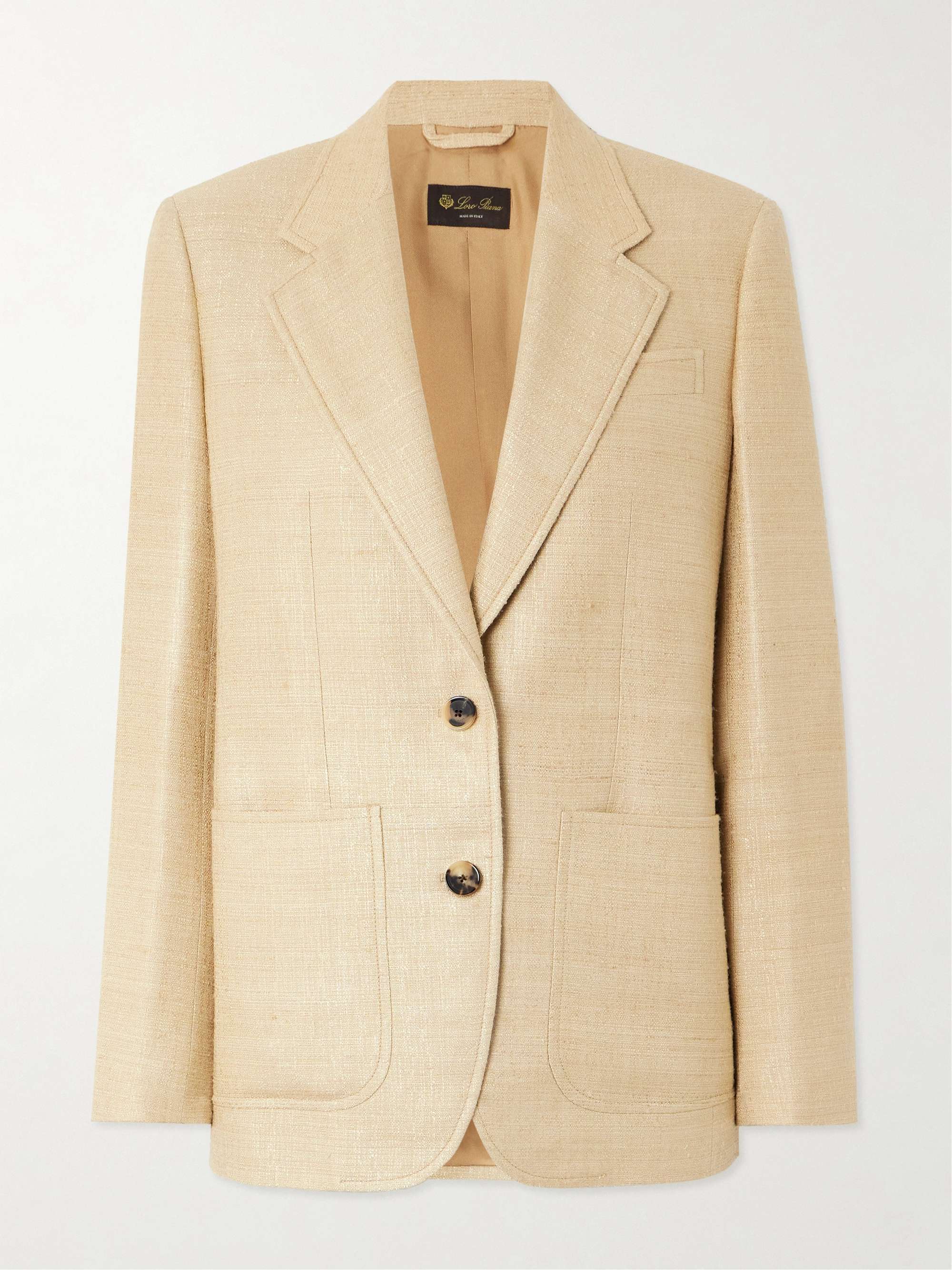 Maria silk-tweed blazer view