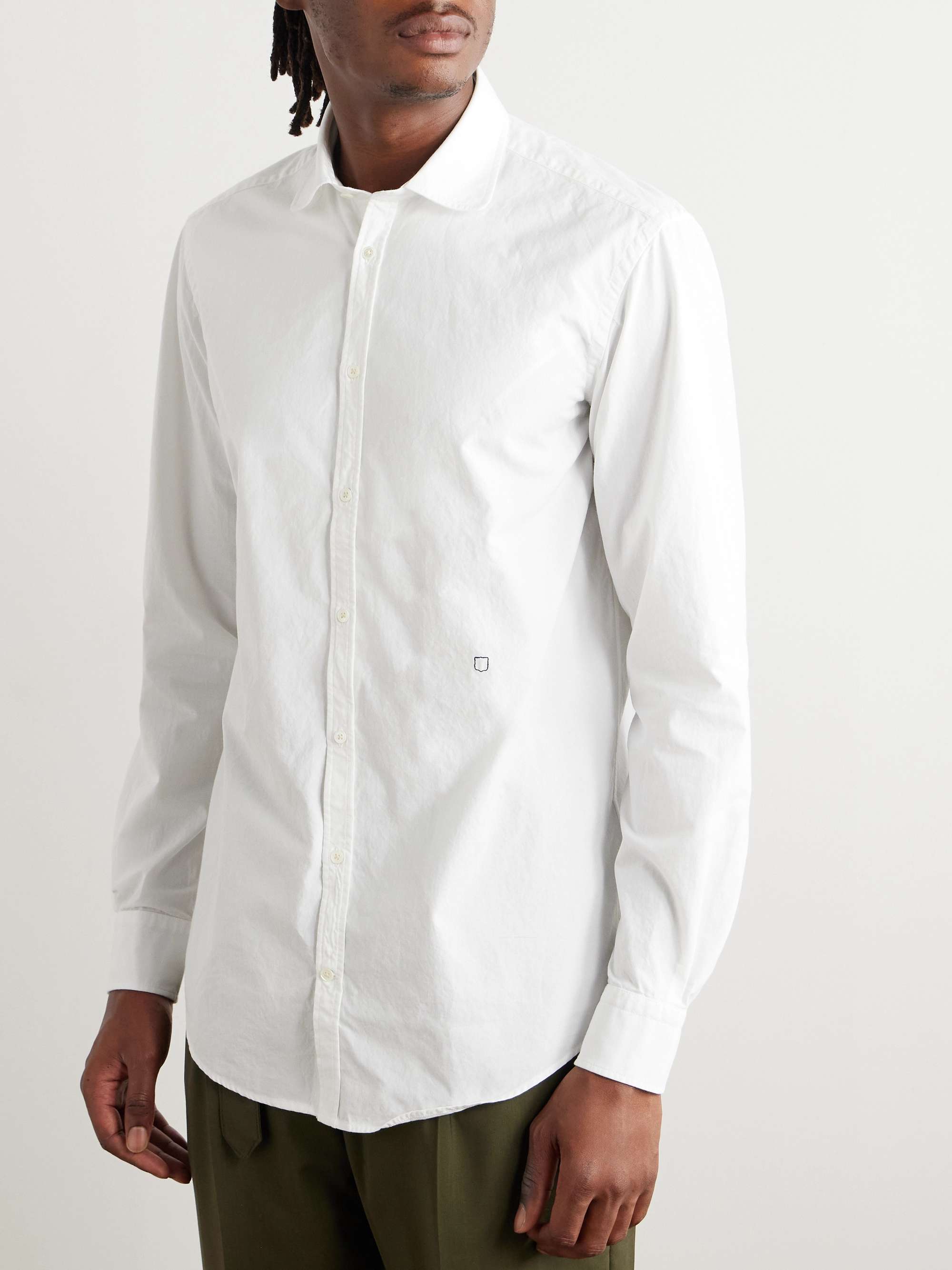 Canary Slim-Fit Cotton-Poplin Shirt view