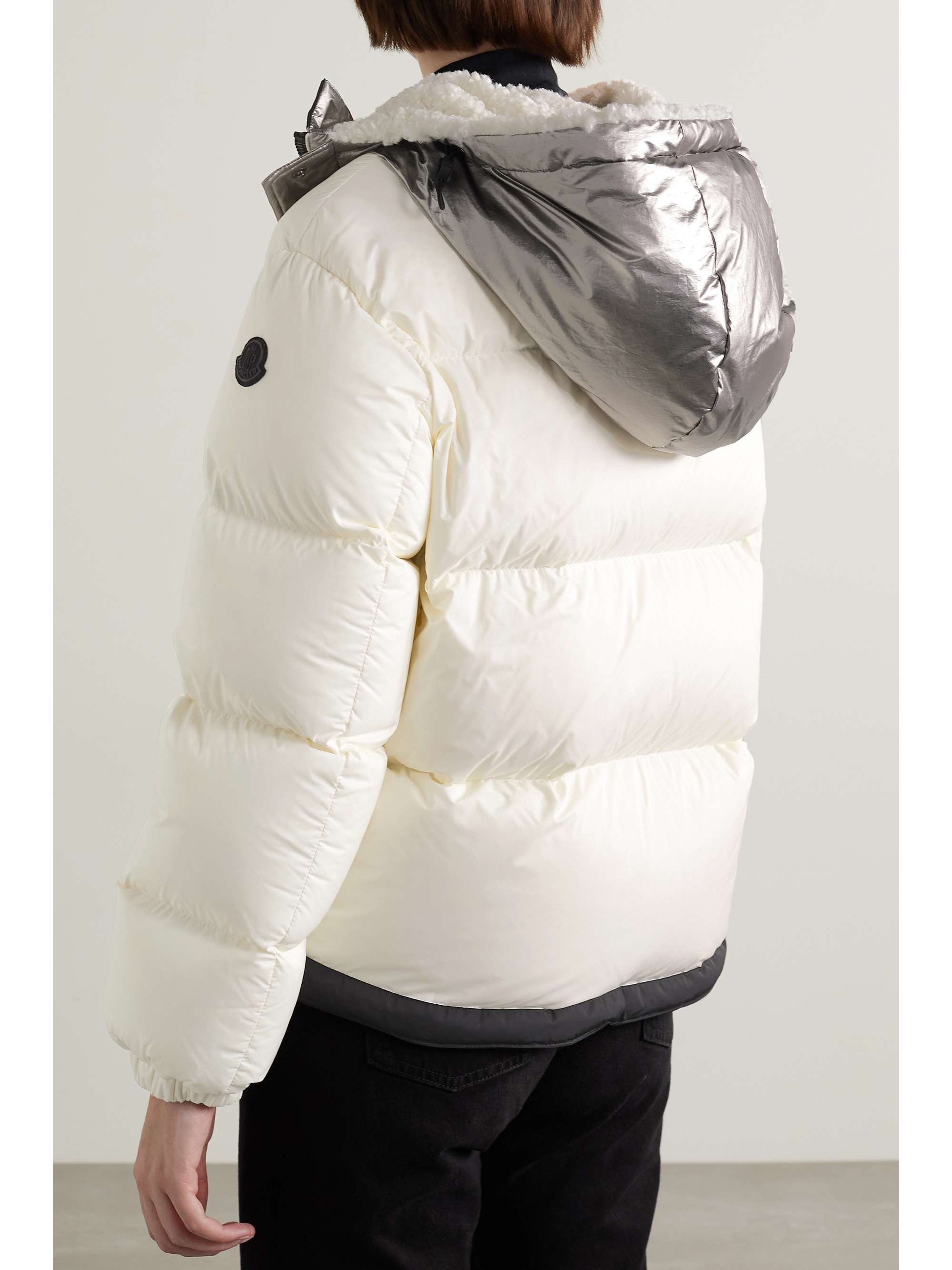 Bufonie hooded quilted shell down jacket view