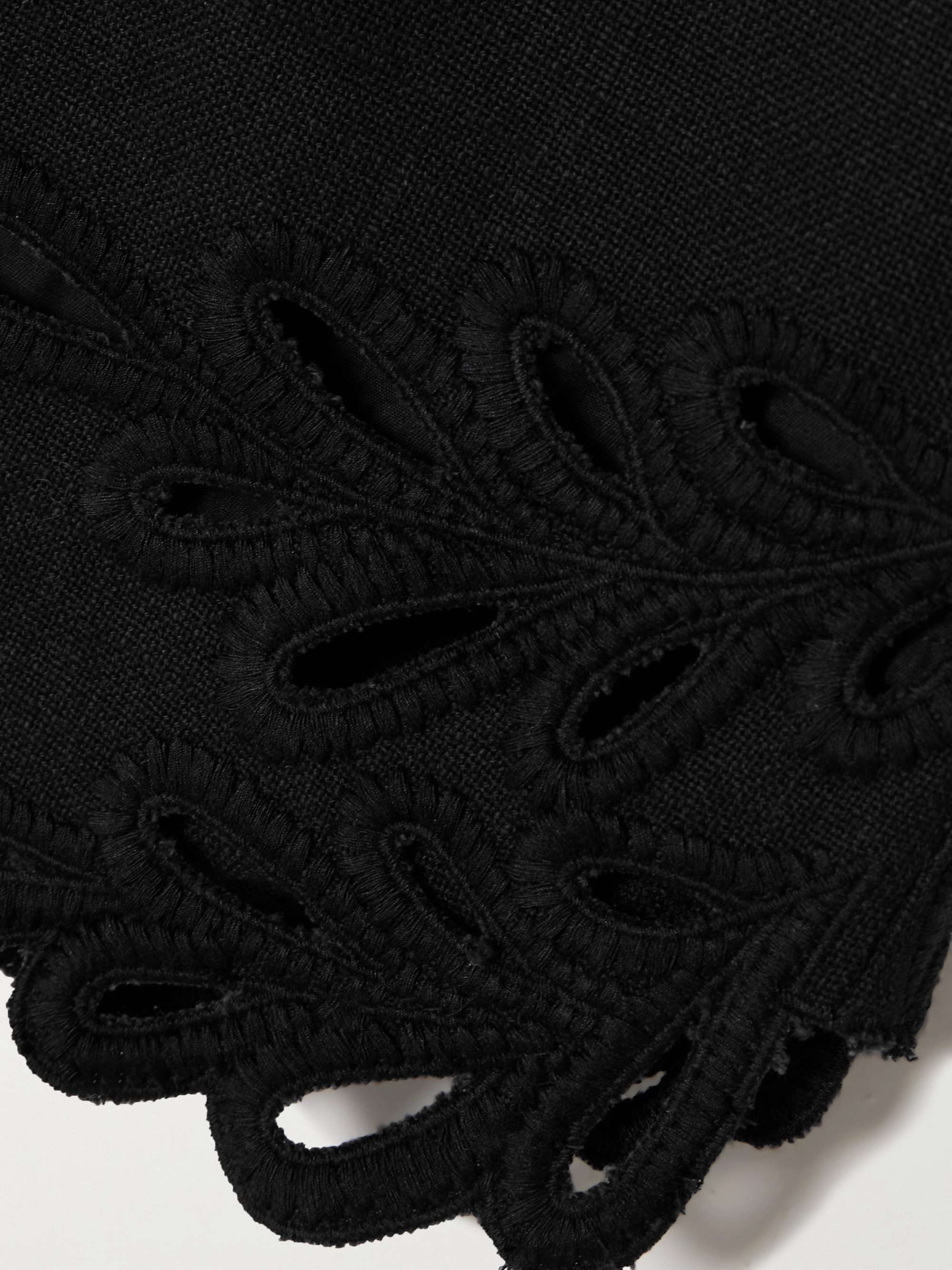 Safa embroidered cotton shorts view