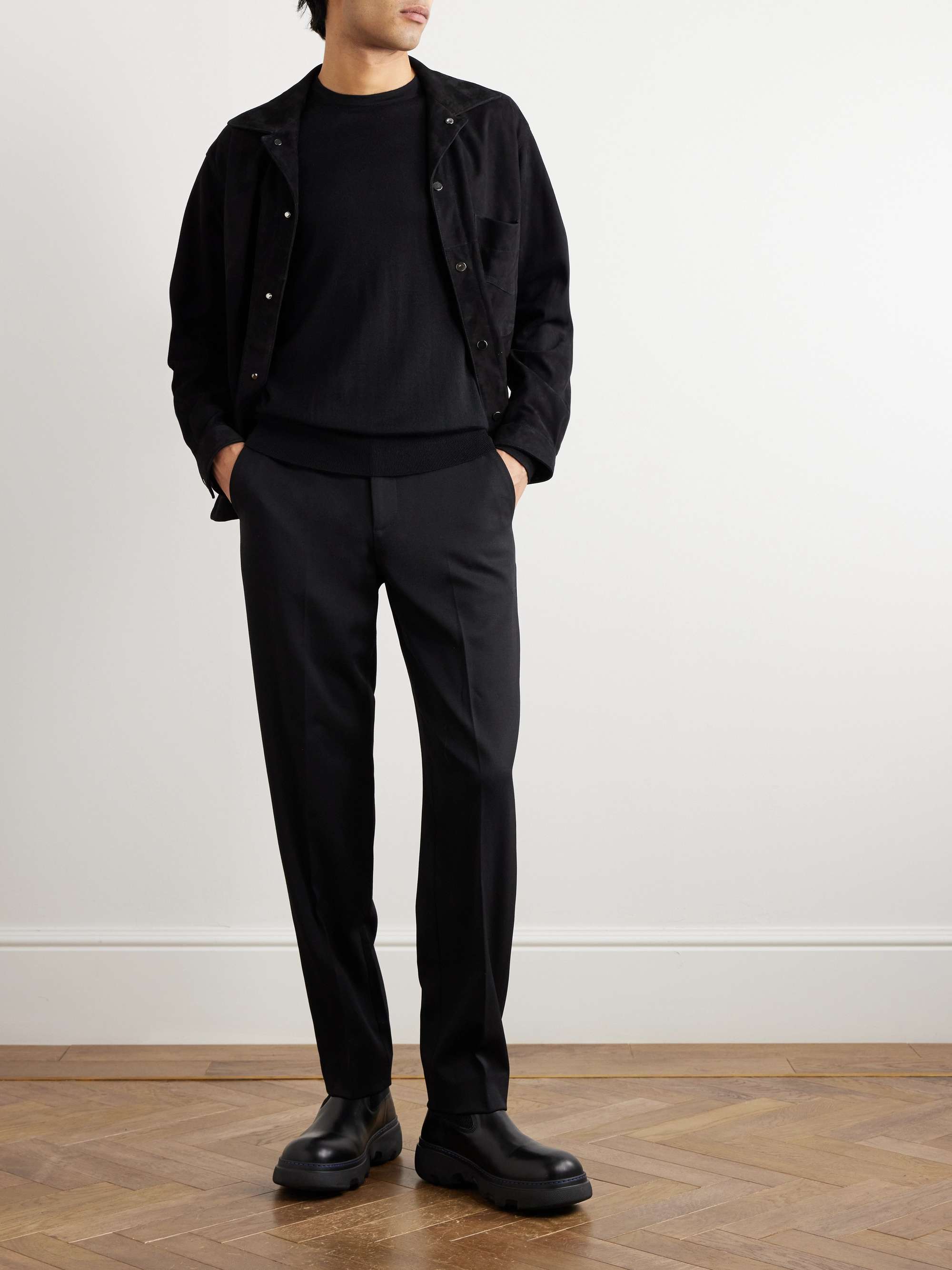 Cashmere and Silk-Blend Sweater view