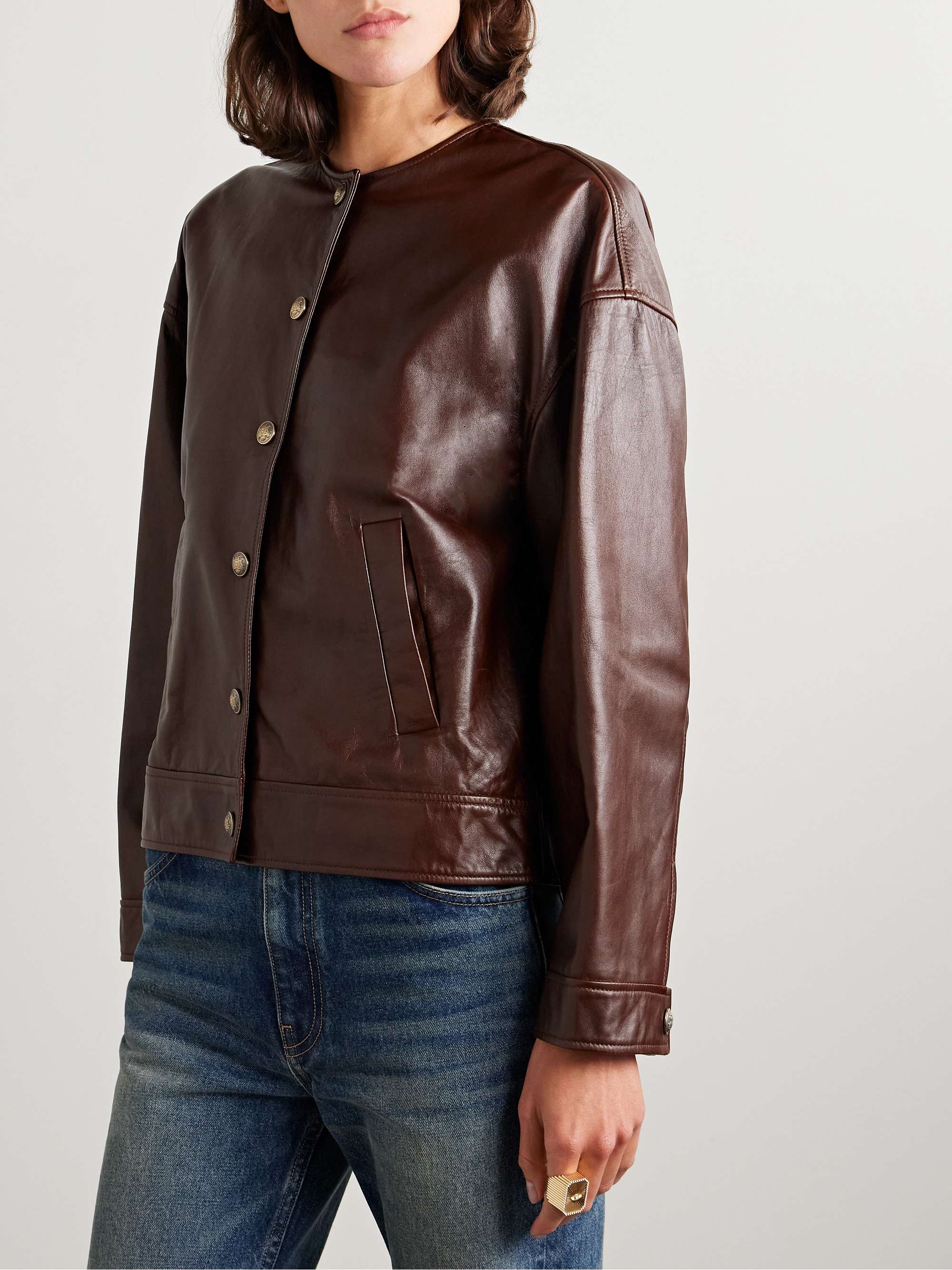 Deja leather jacket view