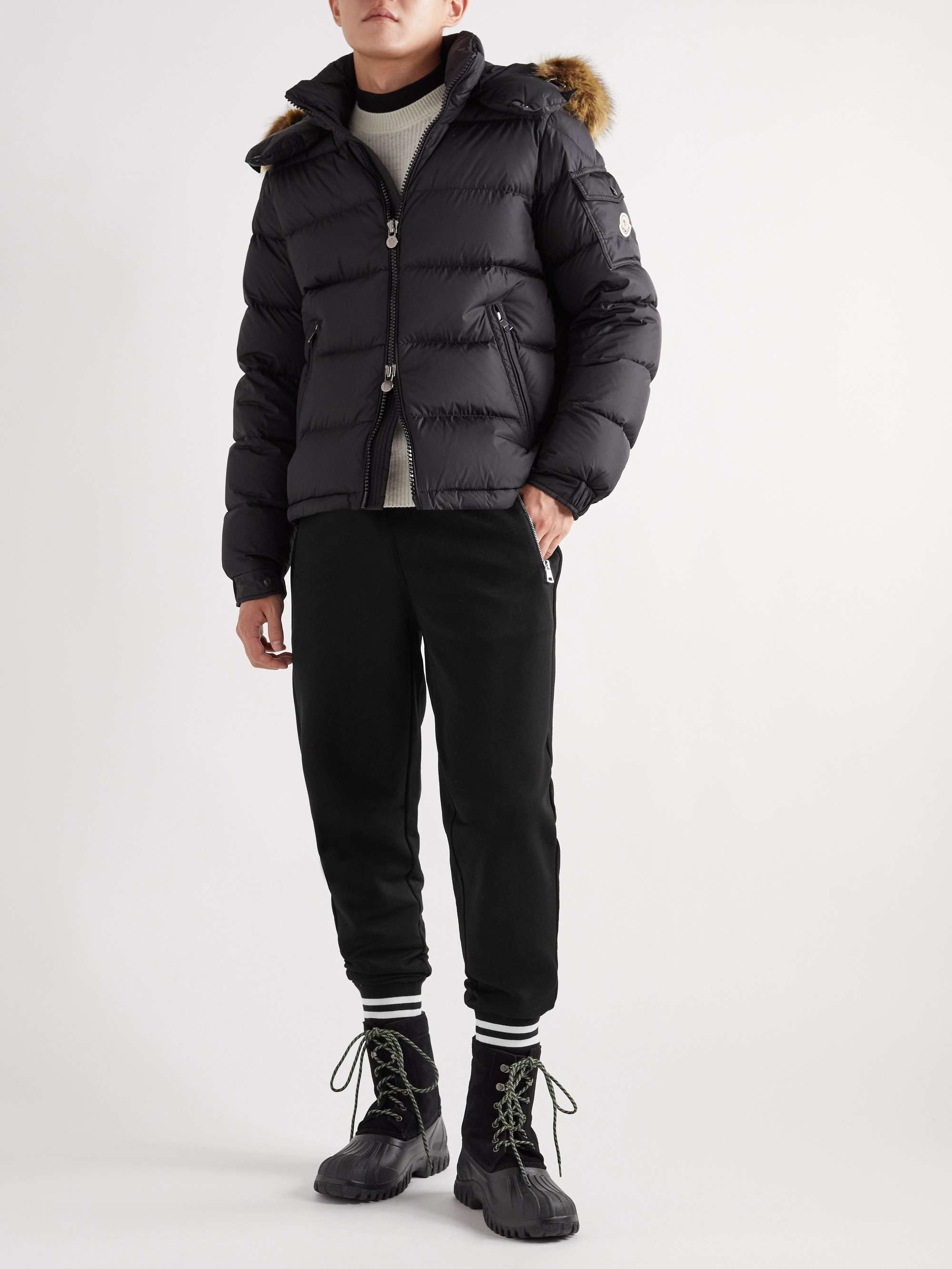 Tapered Striped Cotton-Jersey Sweatpants view