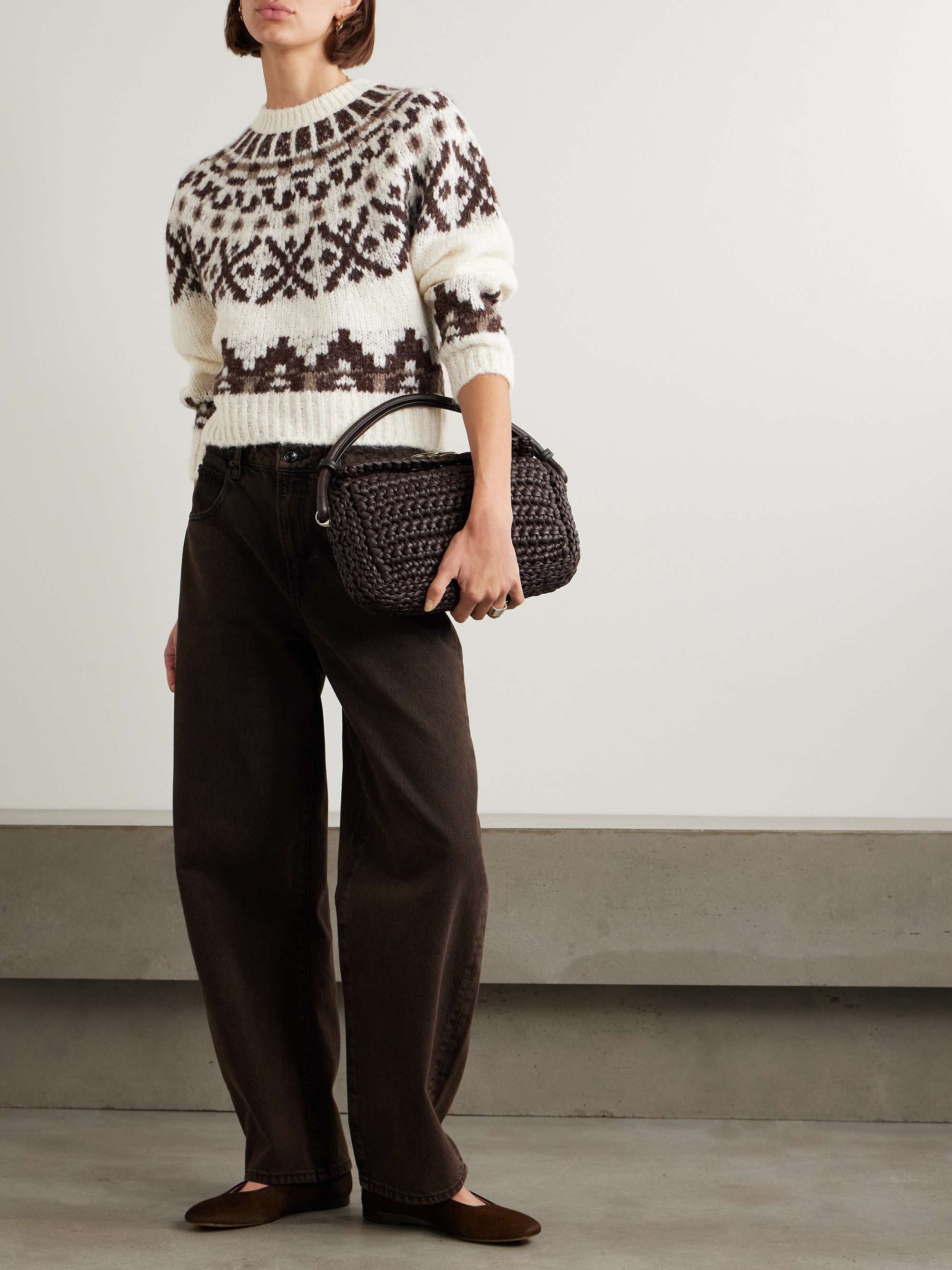 Fair Isle alpaca-blend sweater view