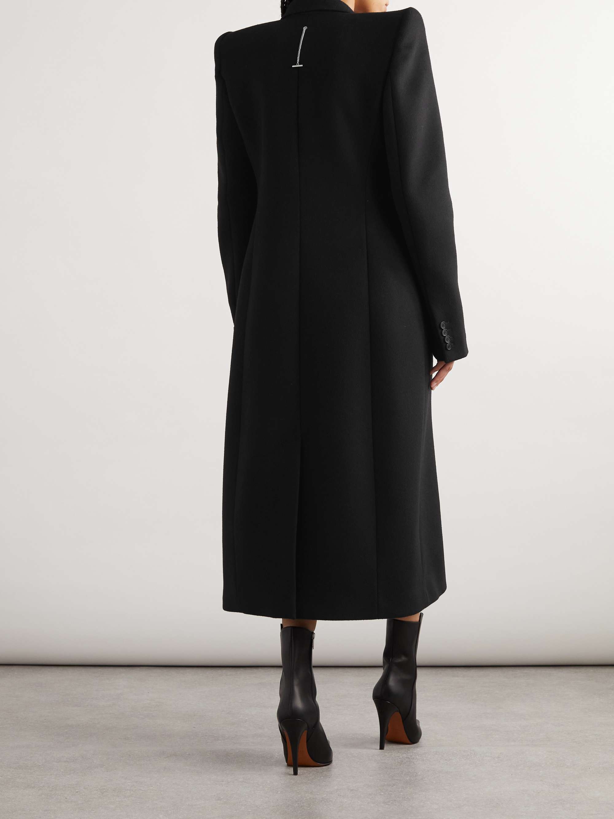 Wool and cashmere-blend coat view