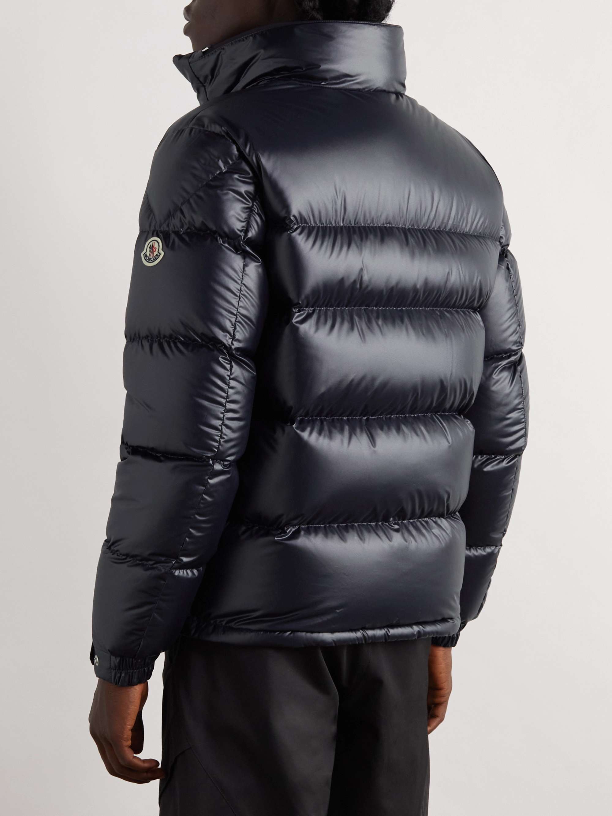 Skarsting Quilted Shell and Logo-Embroidered Jacquard-Knit Down Jacket view