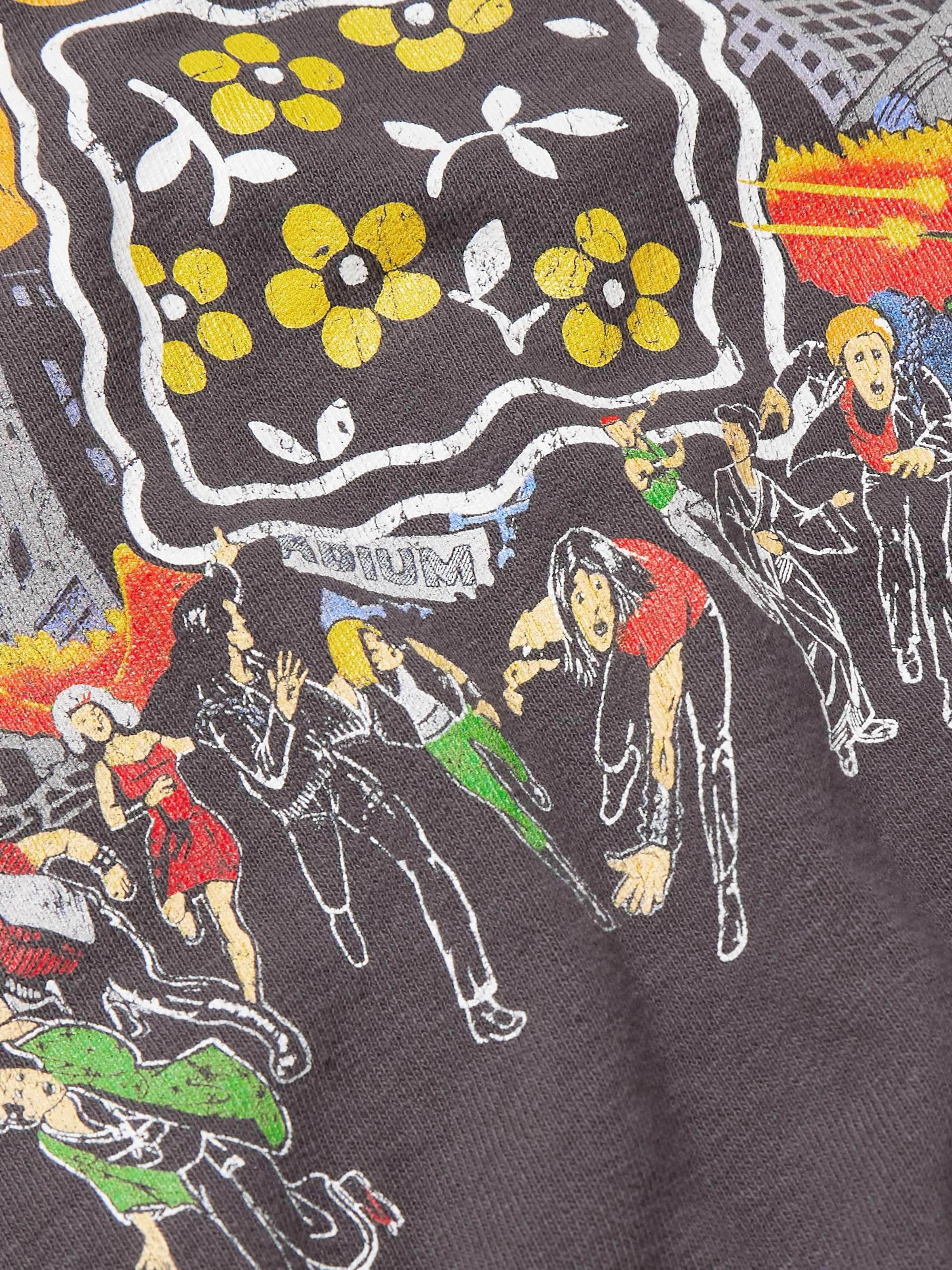 Buster Peckish Rainbowy Printed Cotton-Jersey Hoodie view