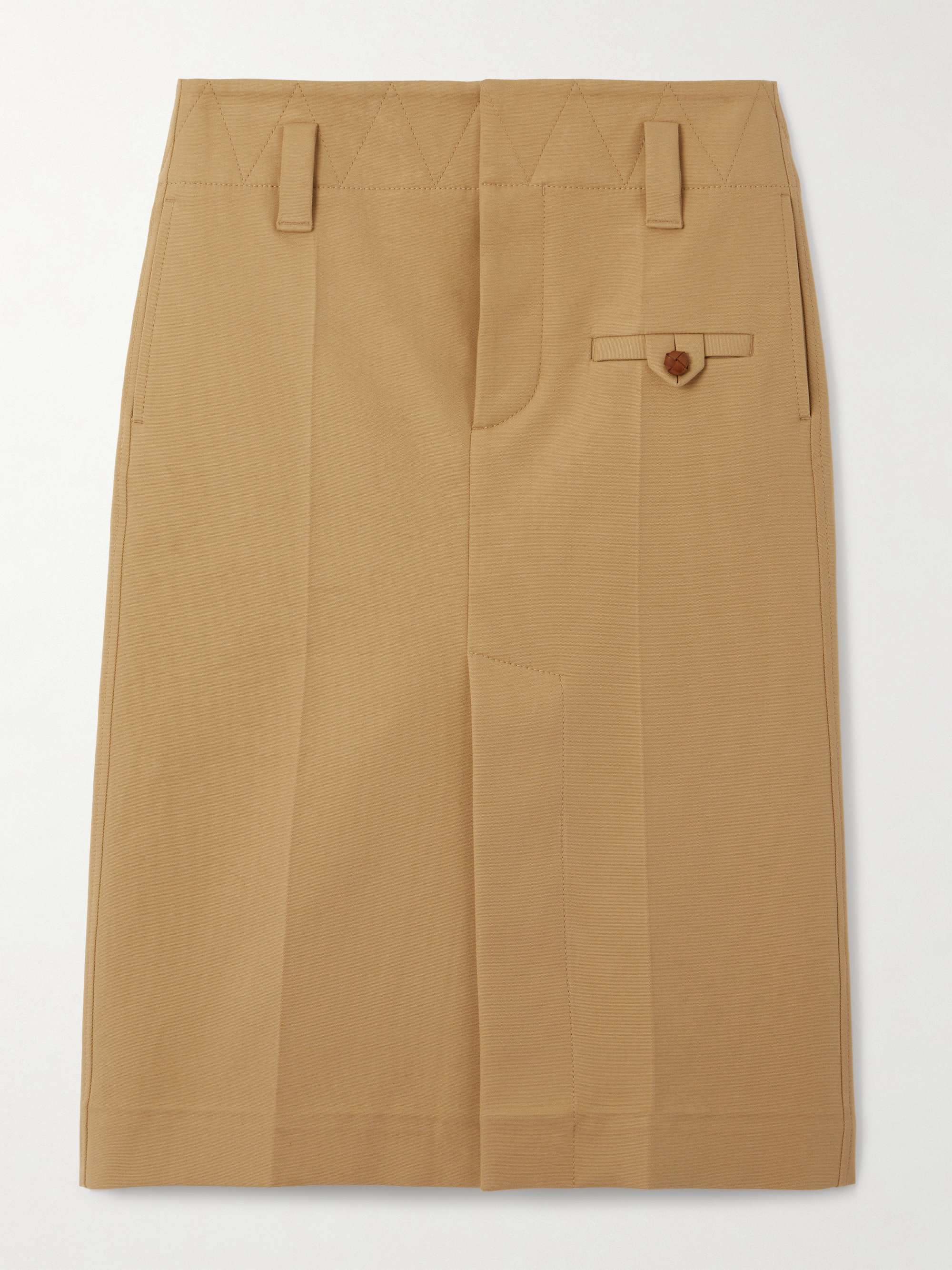 Cotton-canvas skirt view