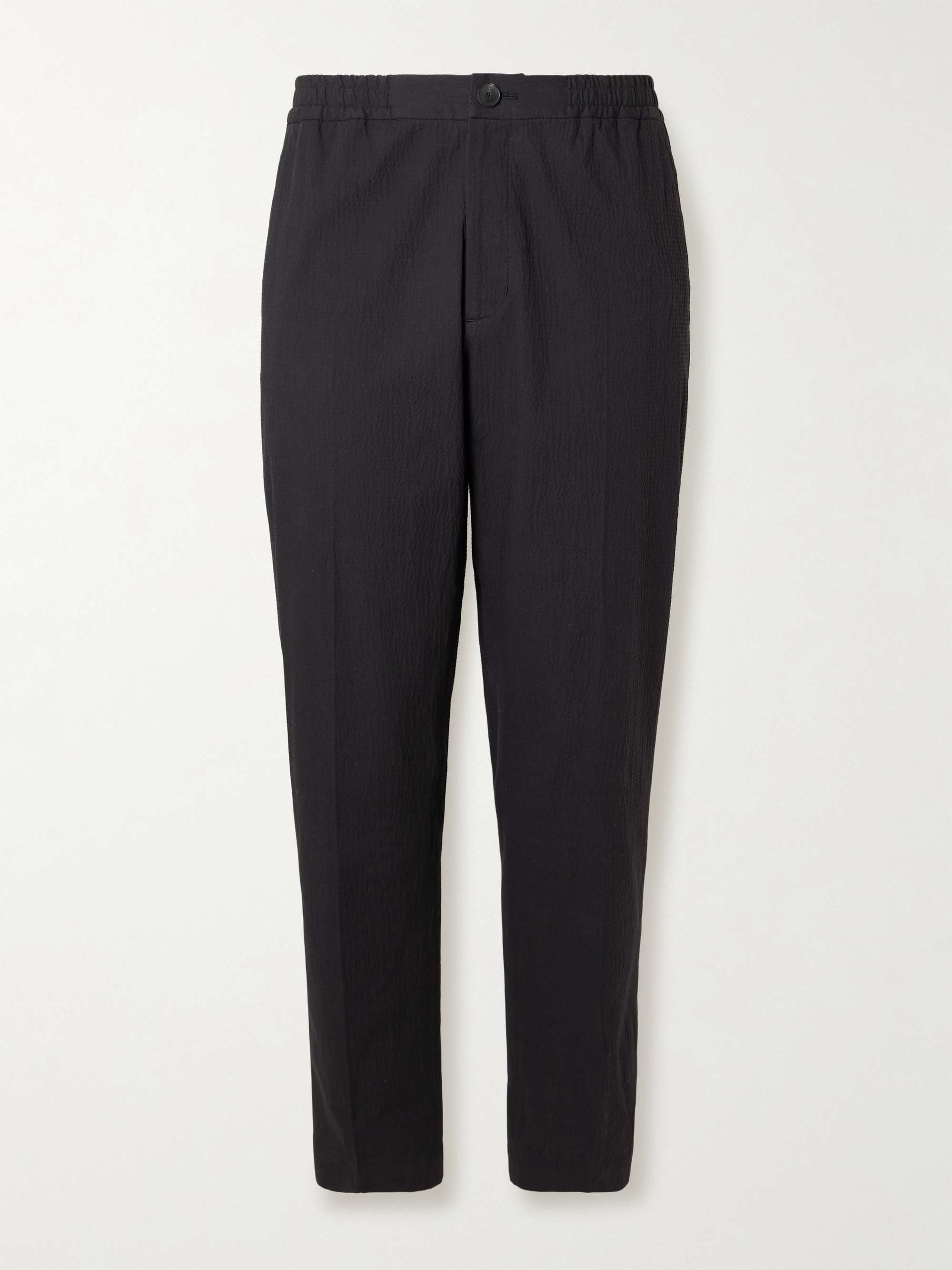 James Tapered Stretch-Cotton Seersucker Suit Trousers view
