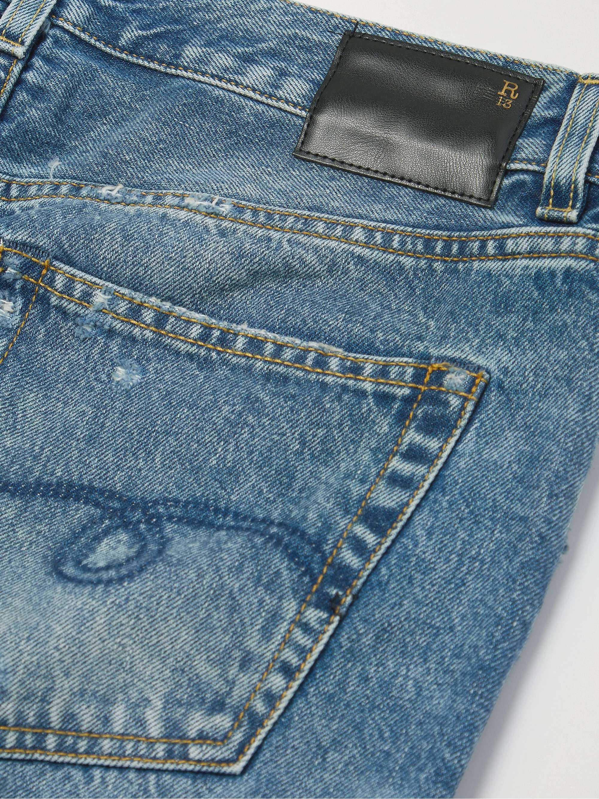 Distressed boyfriend jeans view