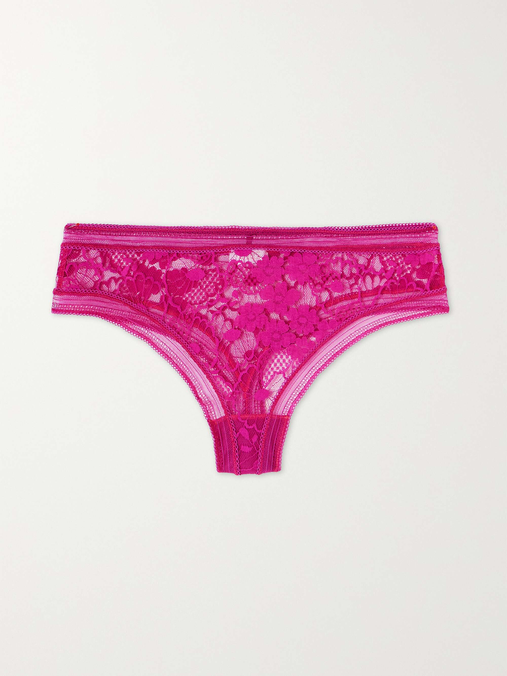 Pollen Tisane picot-trimmed stretch-lace briefs view