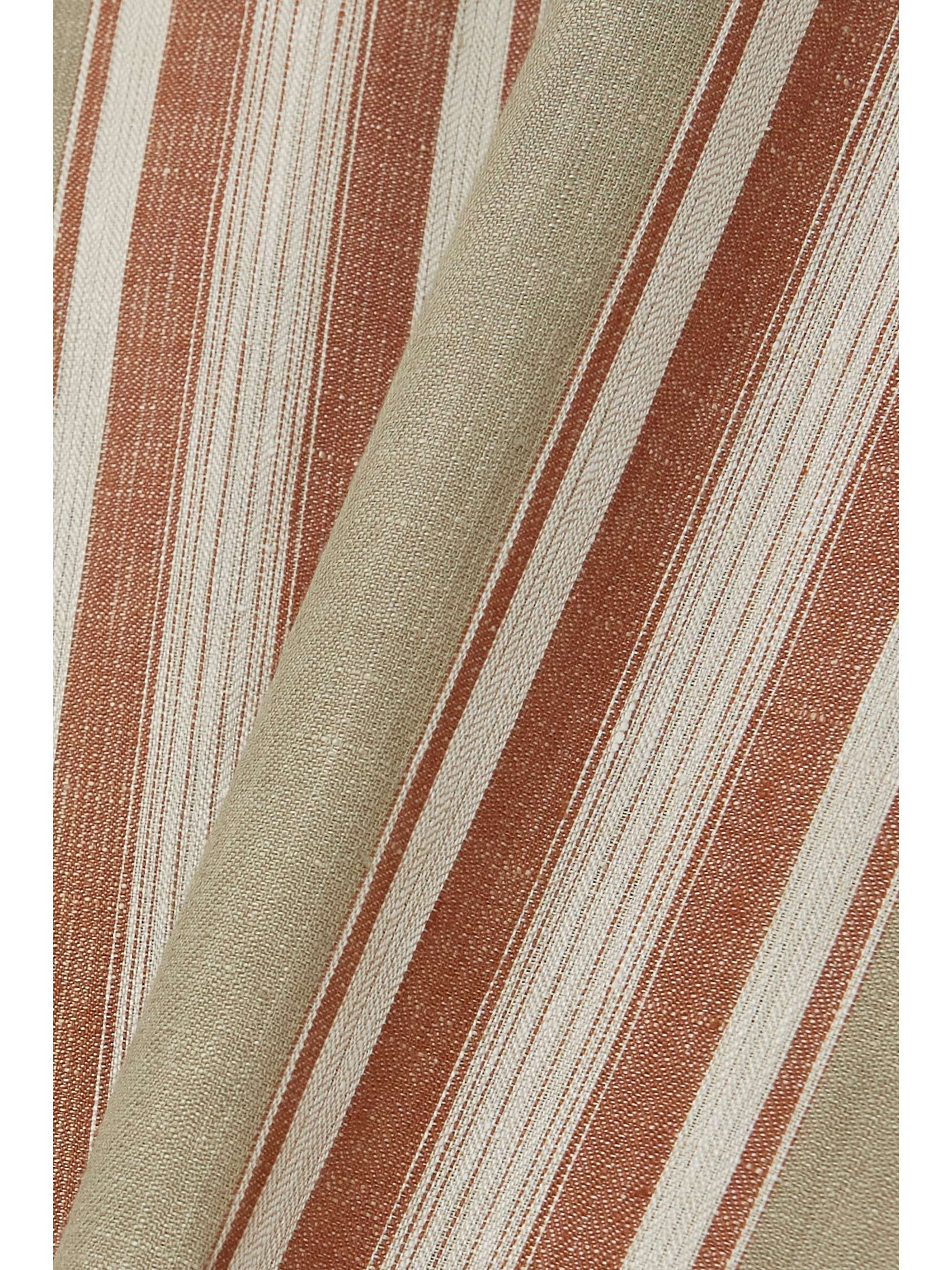 Notan striped linen wide-leg pants view