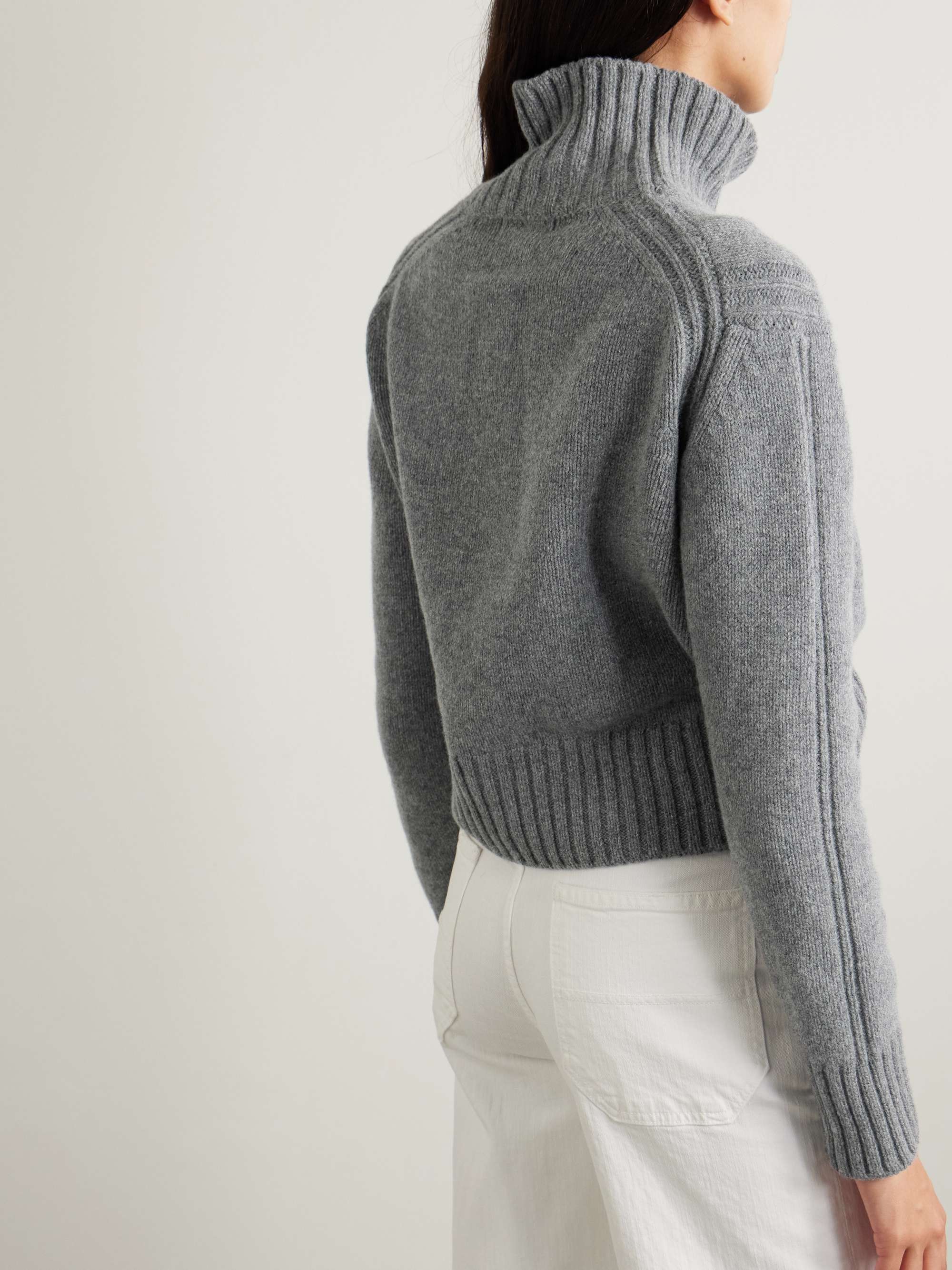 Fintra Crop wool turtleneck sweater view