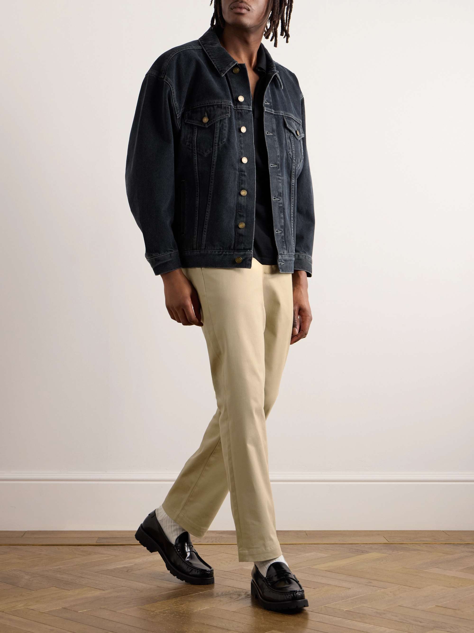Cotton-Blend Twill Chinos view