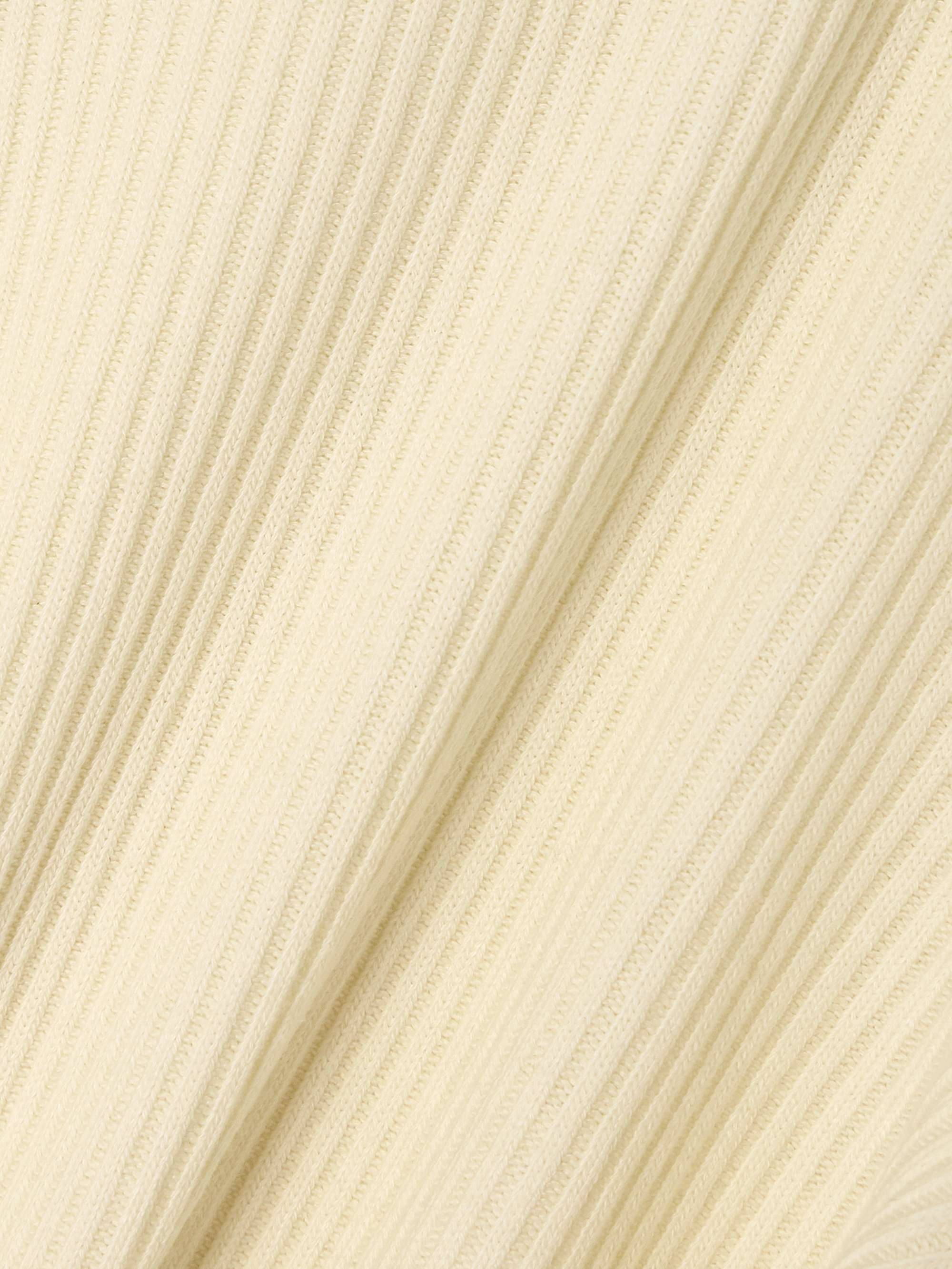 Alma Shrunken ribbed stretch Lyocell and organic cotton-blend top view