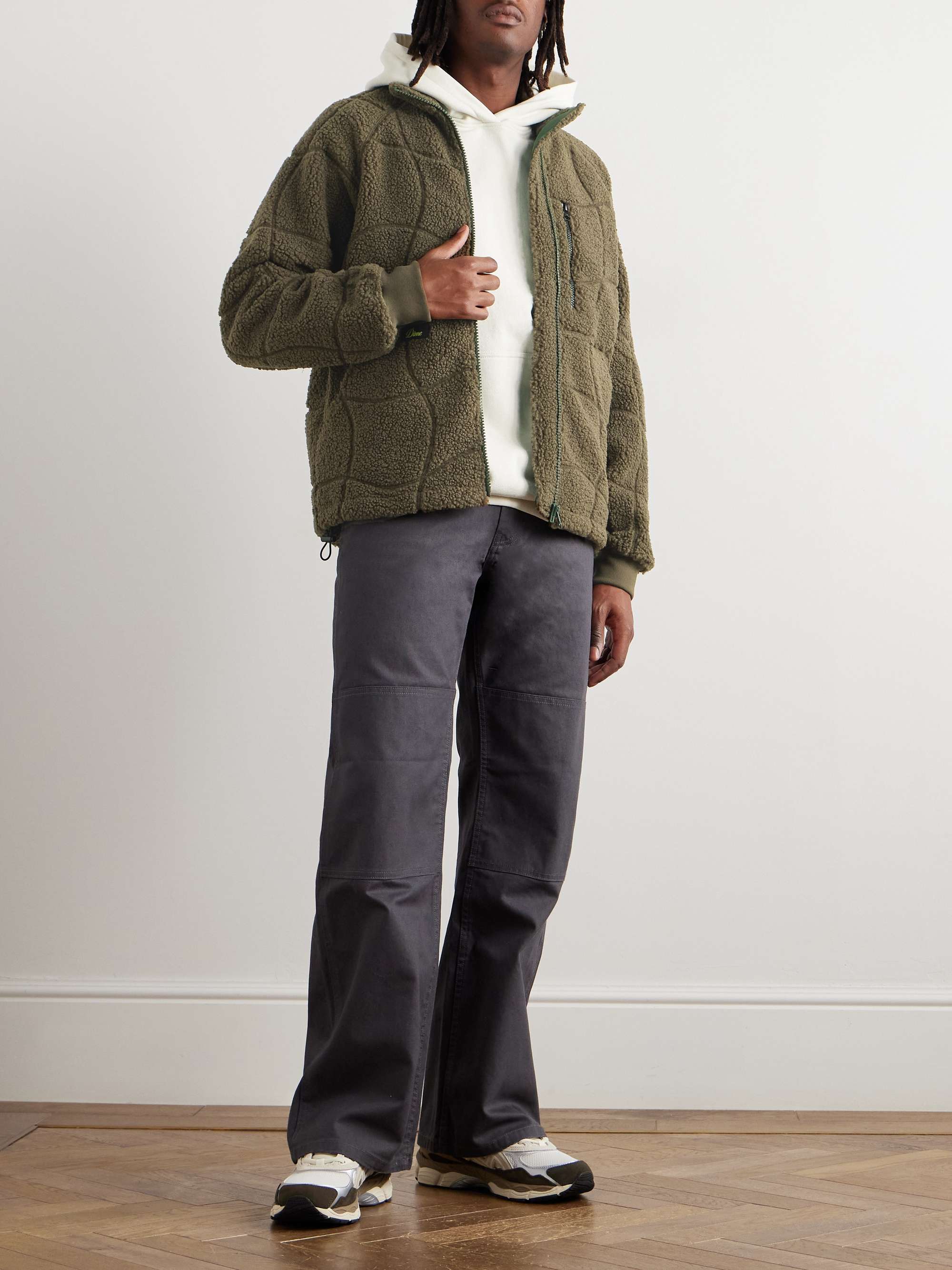 Coverstitch Logo-Appliquéd Fleece Jacket view