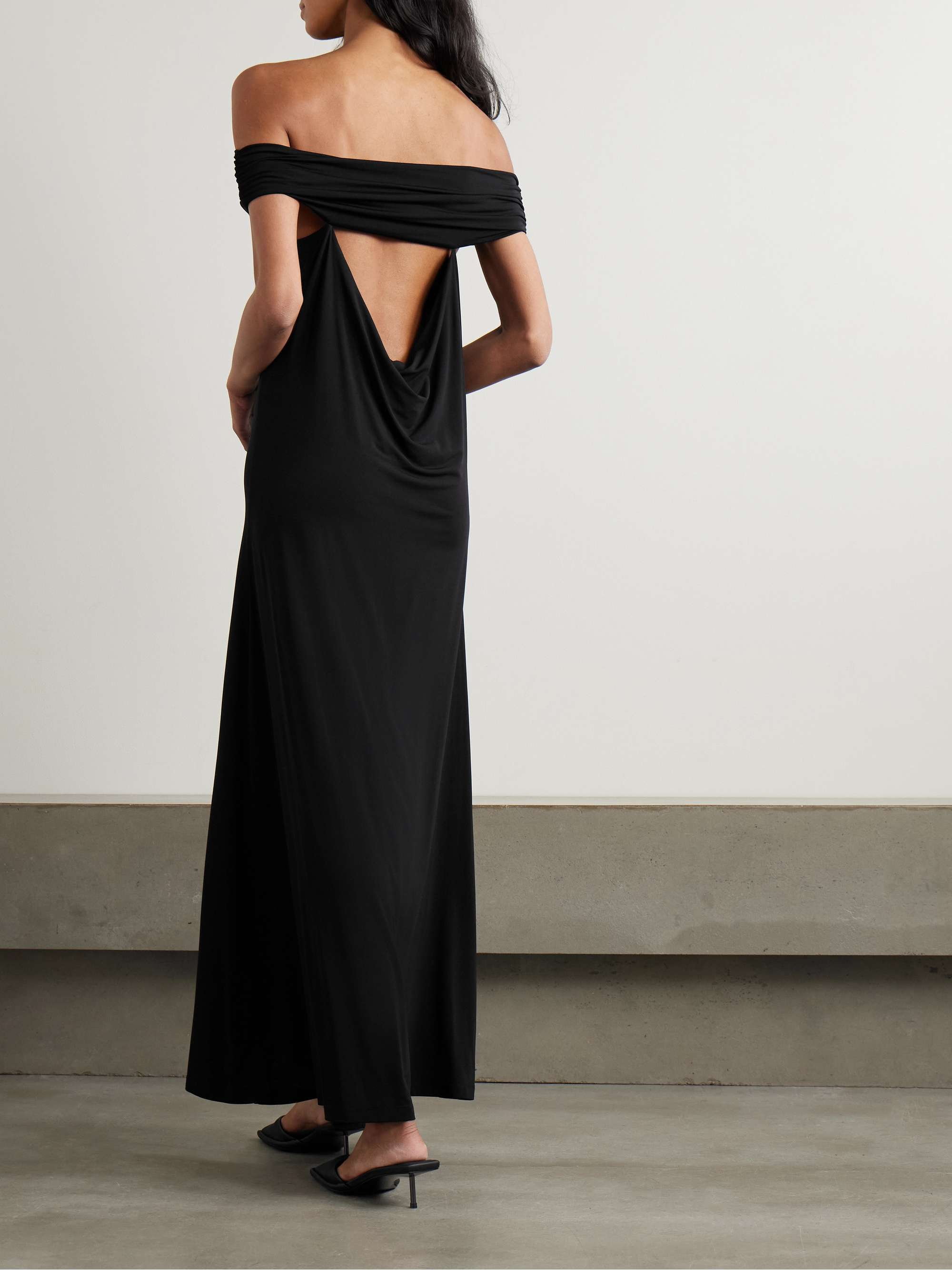 Sofie off-the-shoulder stretch-jersey maxi dress view