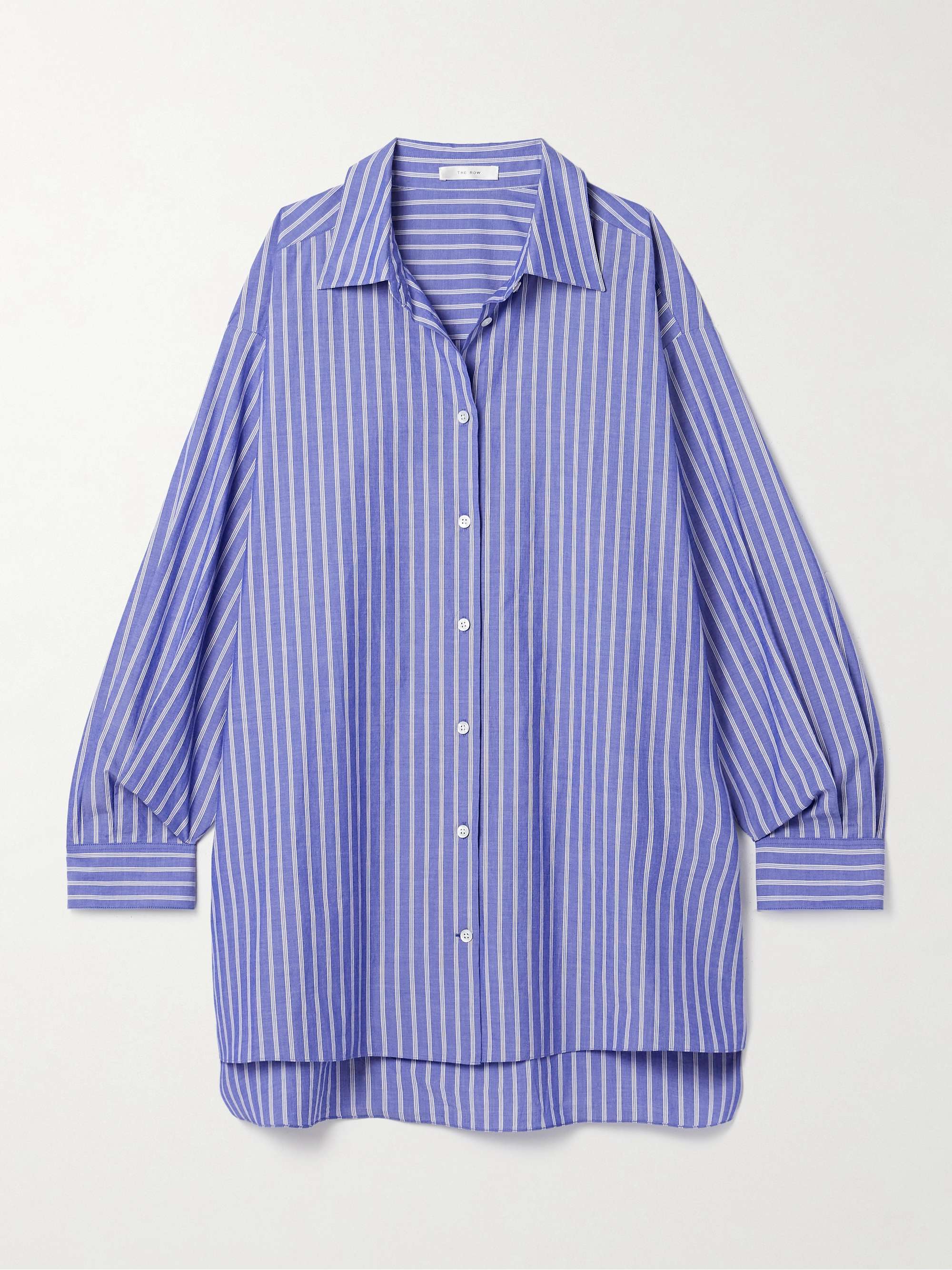Luka oversized striped organic cotton-poplin shirt view