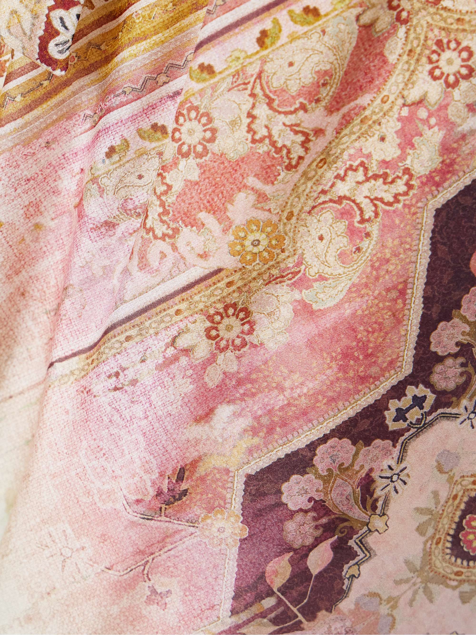 Tallow printed silk wide-leg pants view