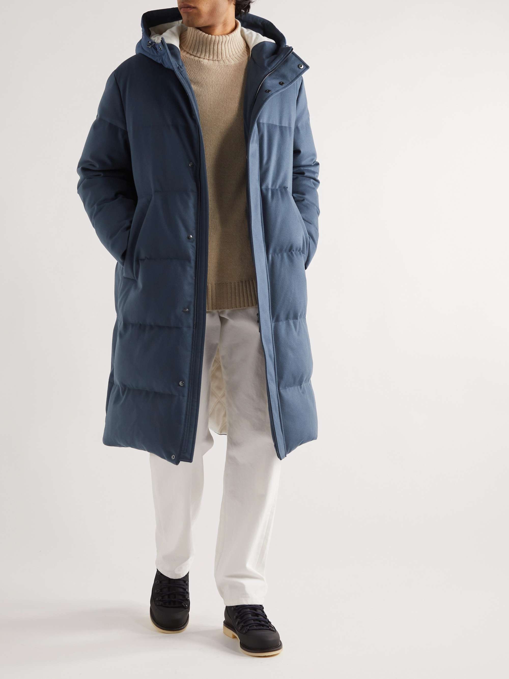 Quilted Cashmere Down Parka view