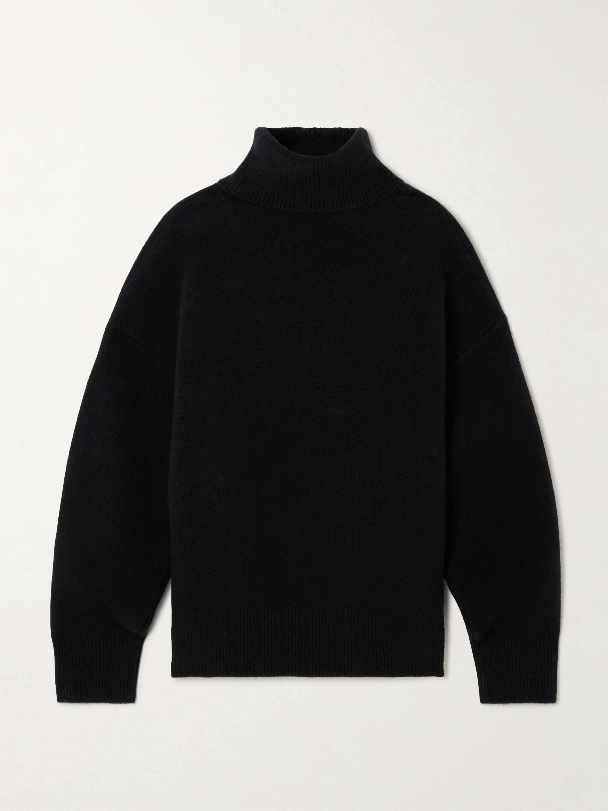 Oversized wool-blend turtleneck sweater view