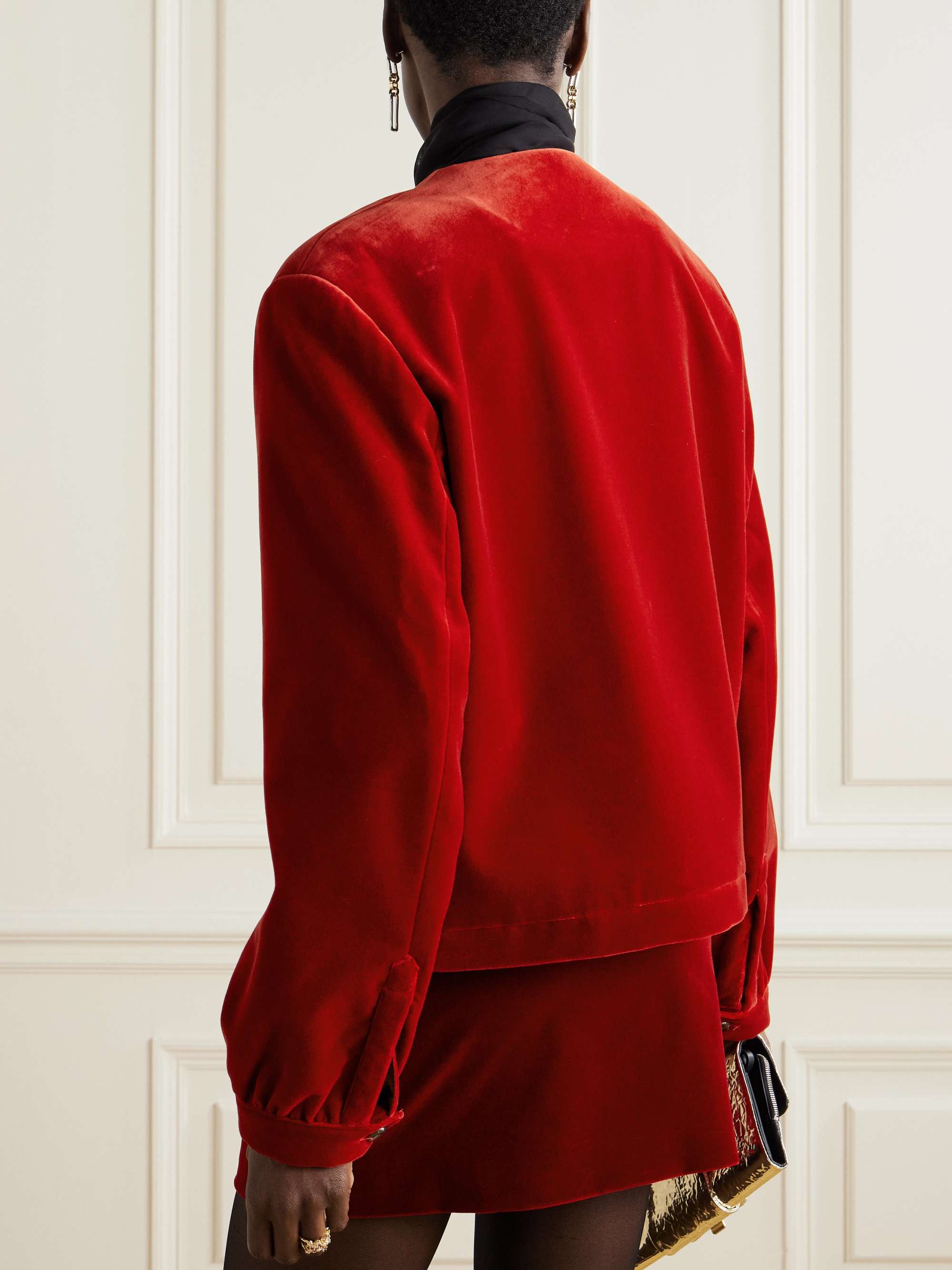 Jealousy cotton-velvet jacket view