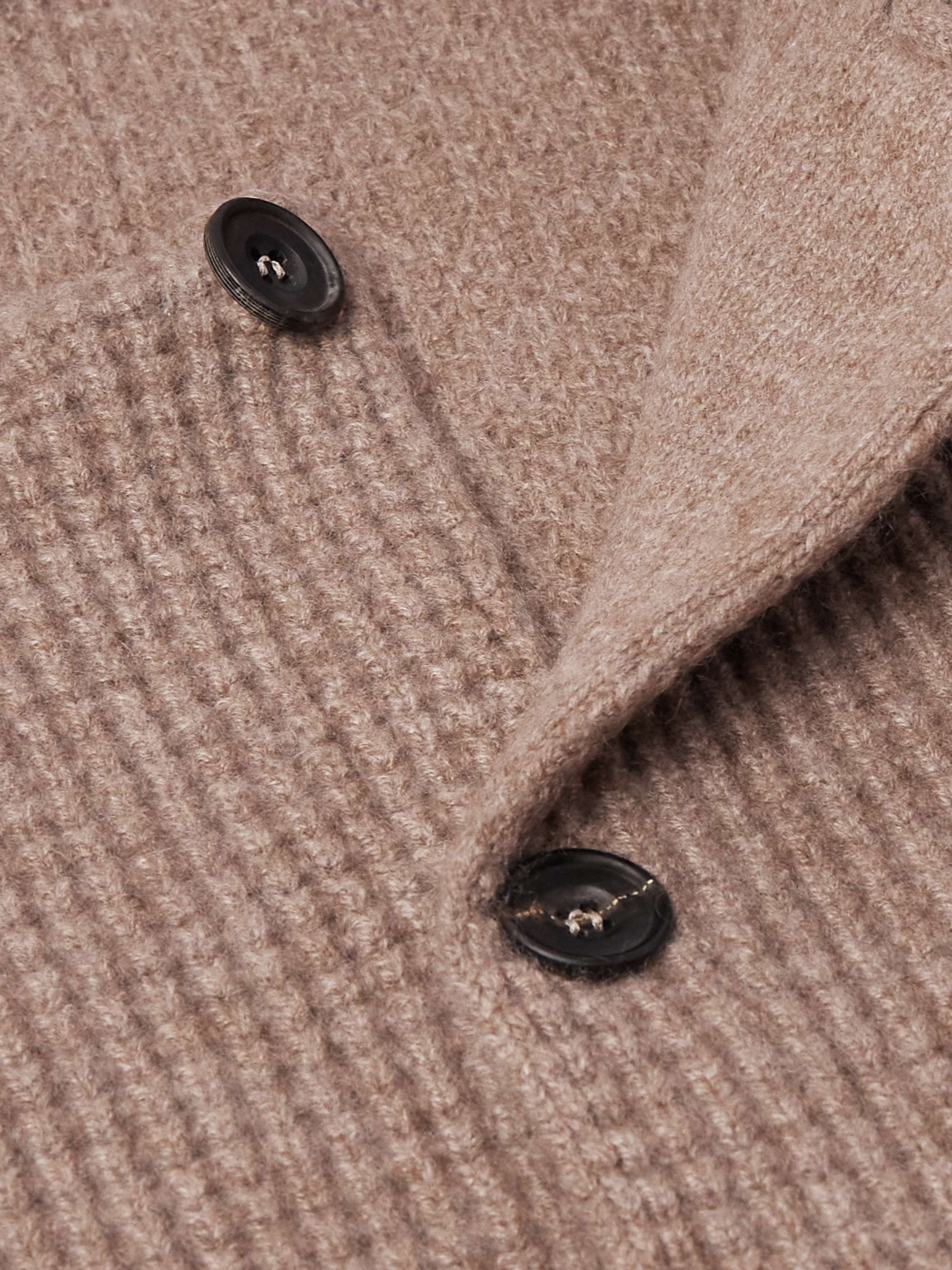 Waffle-Knit Cashmere Cardigan view