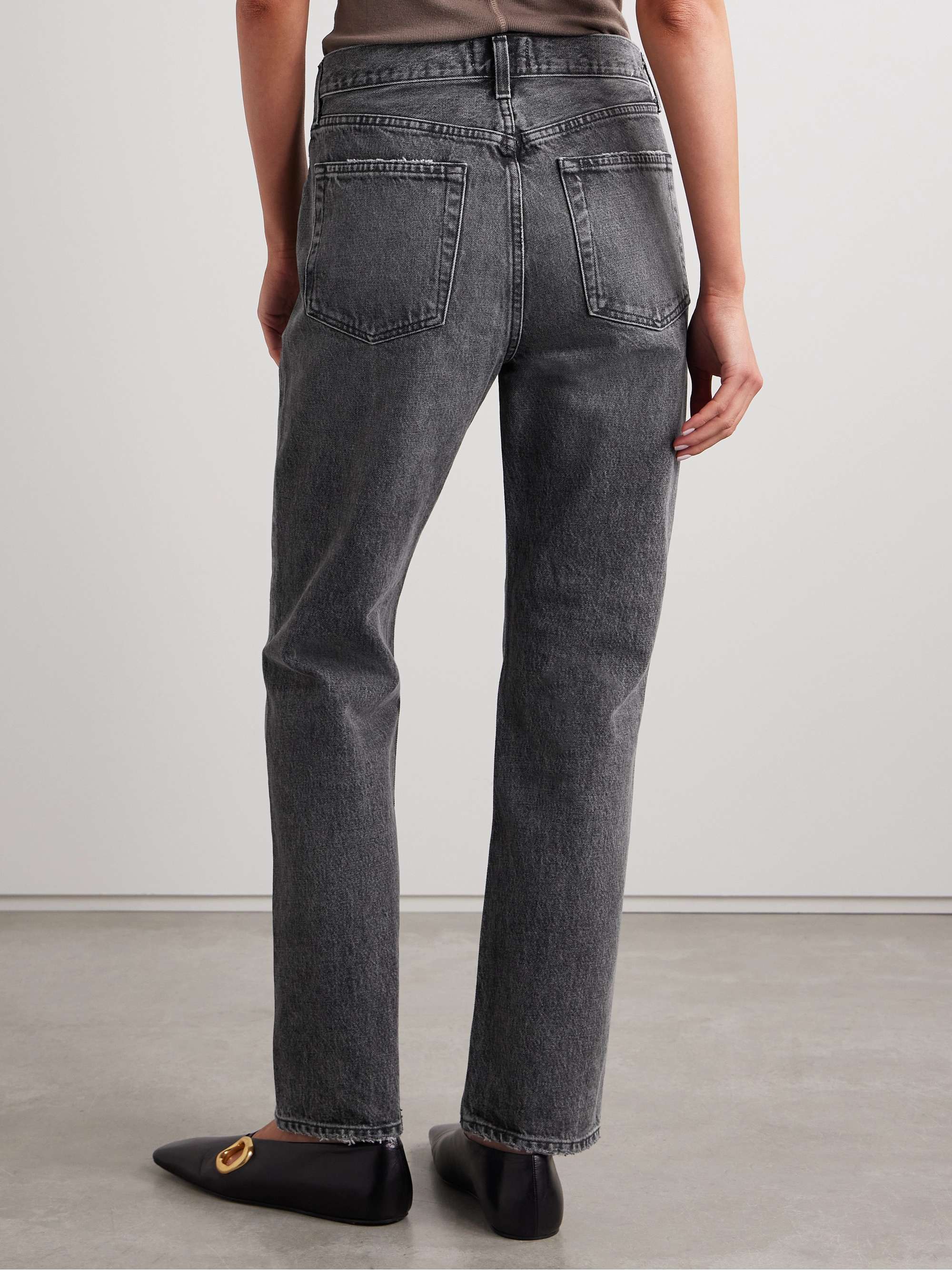 Valen mid-rise straight-leg jeans view