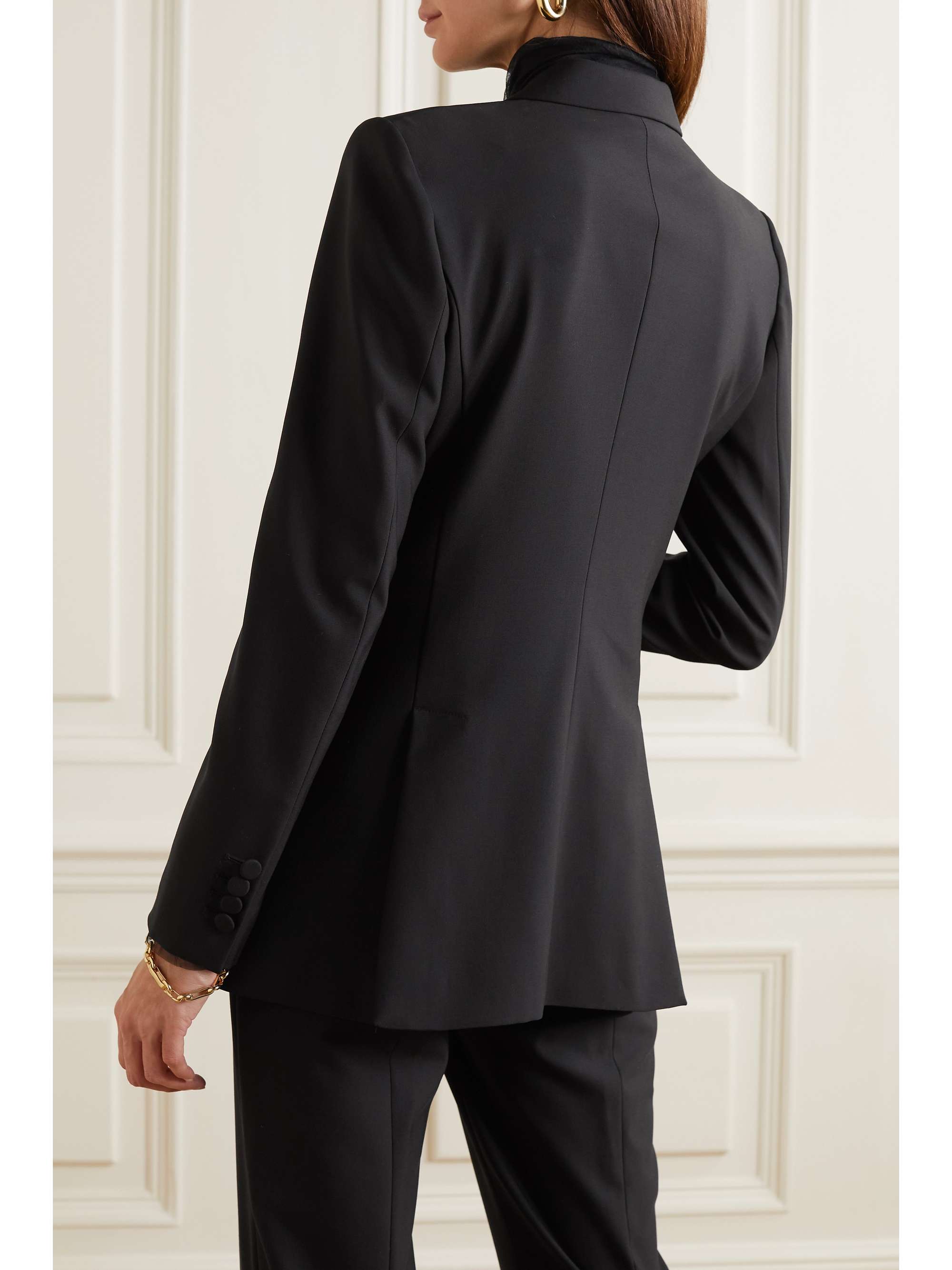 + NET SUSTAIN double-breasted merino wool jacket view