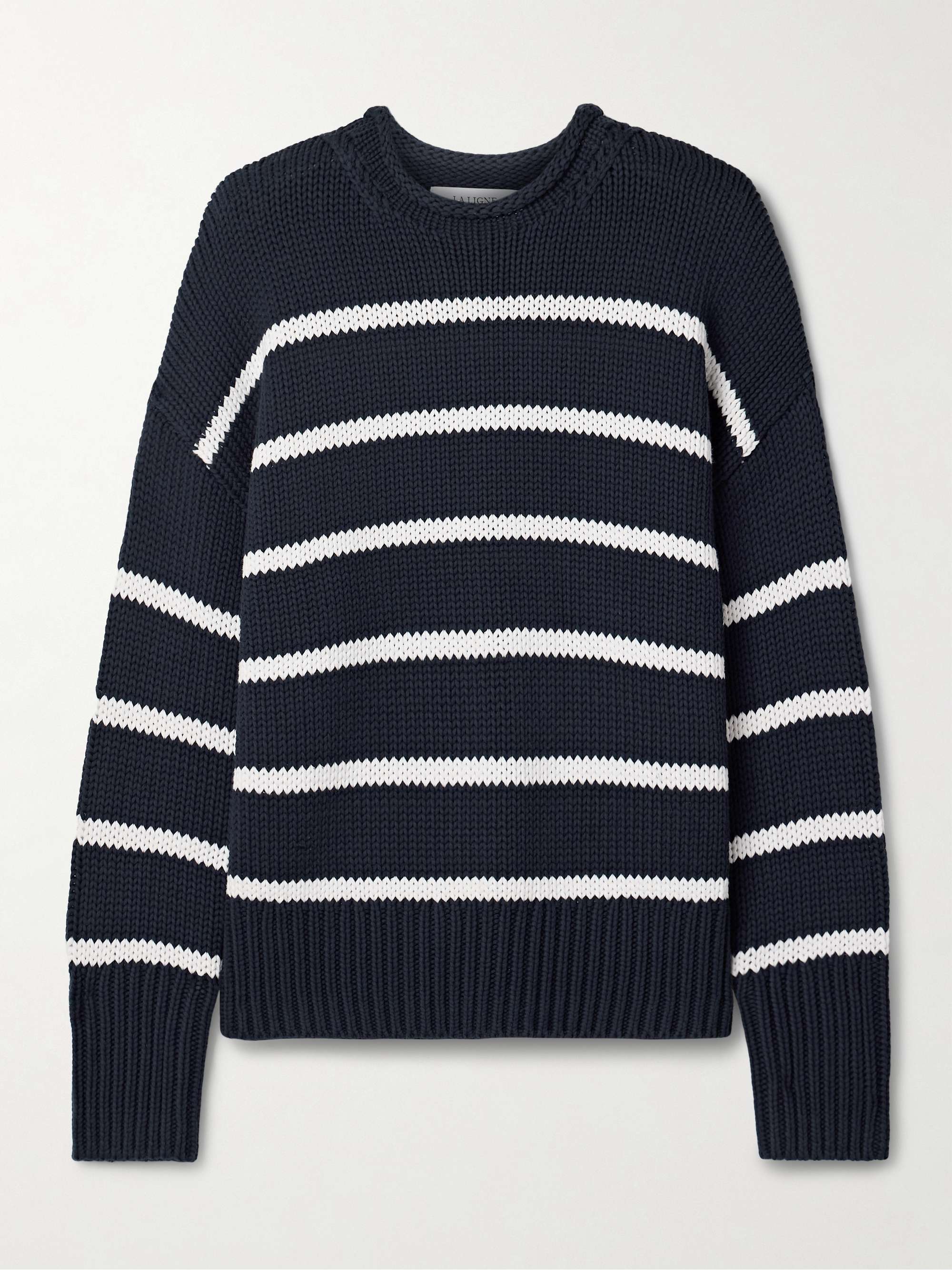 Marina striped cotton sweater view
