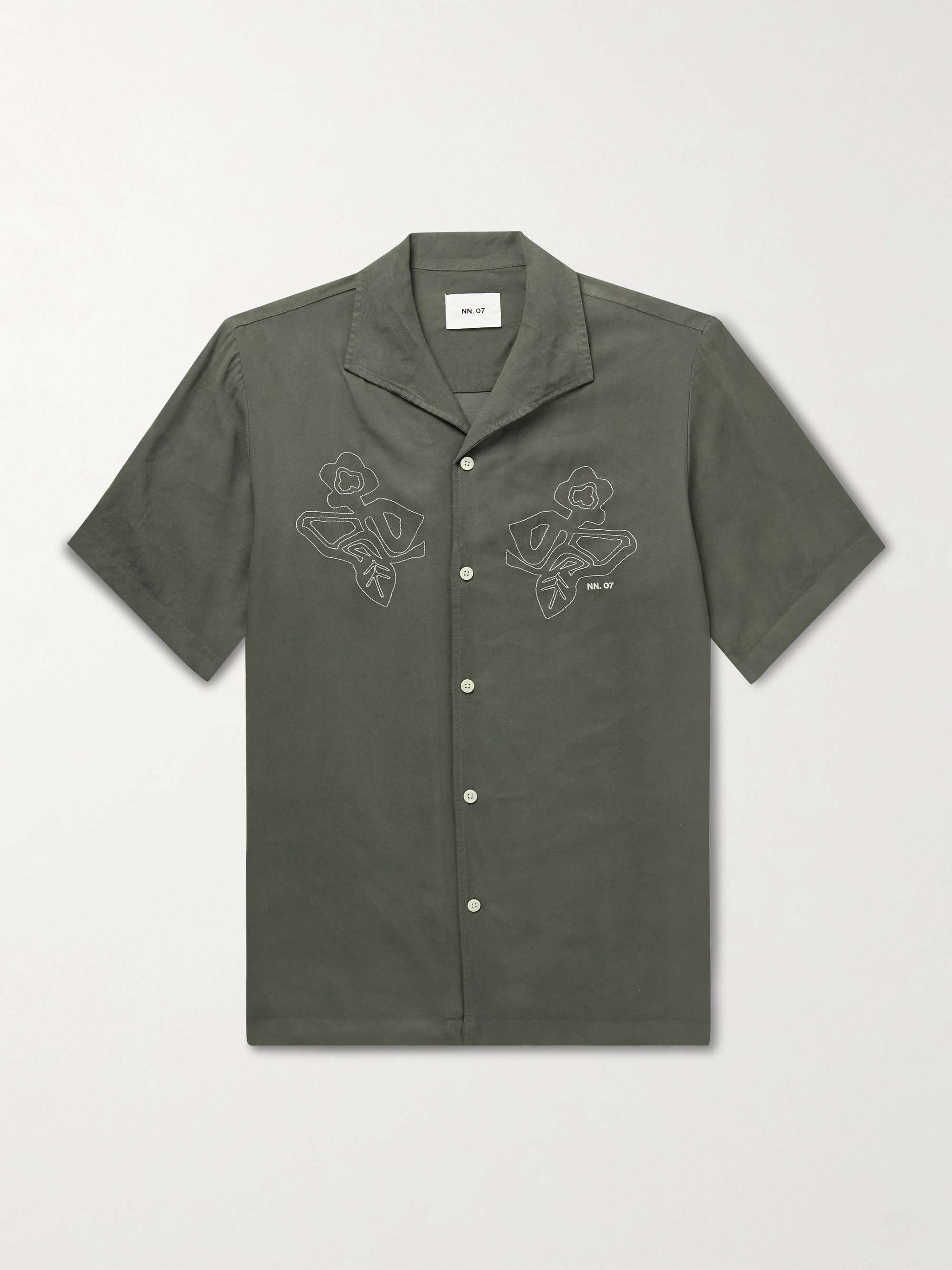 Ares 5027 Embroidered LENZING™ ECOVERO™-Blend Twill Shirt view