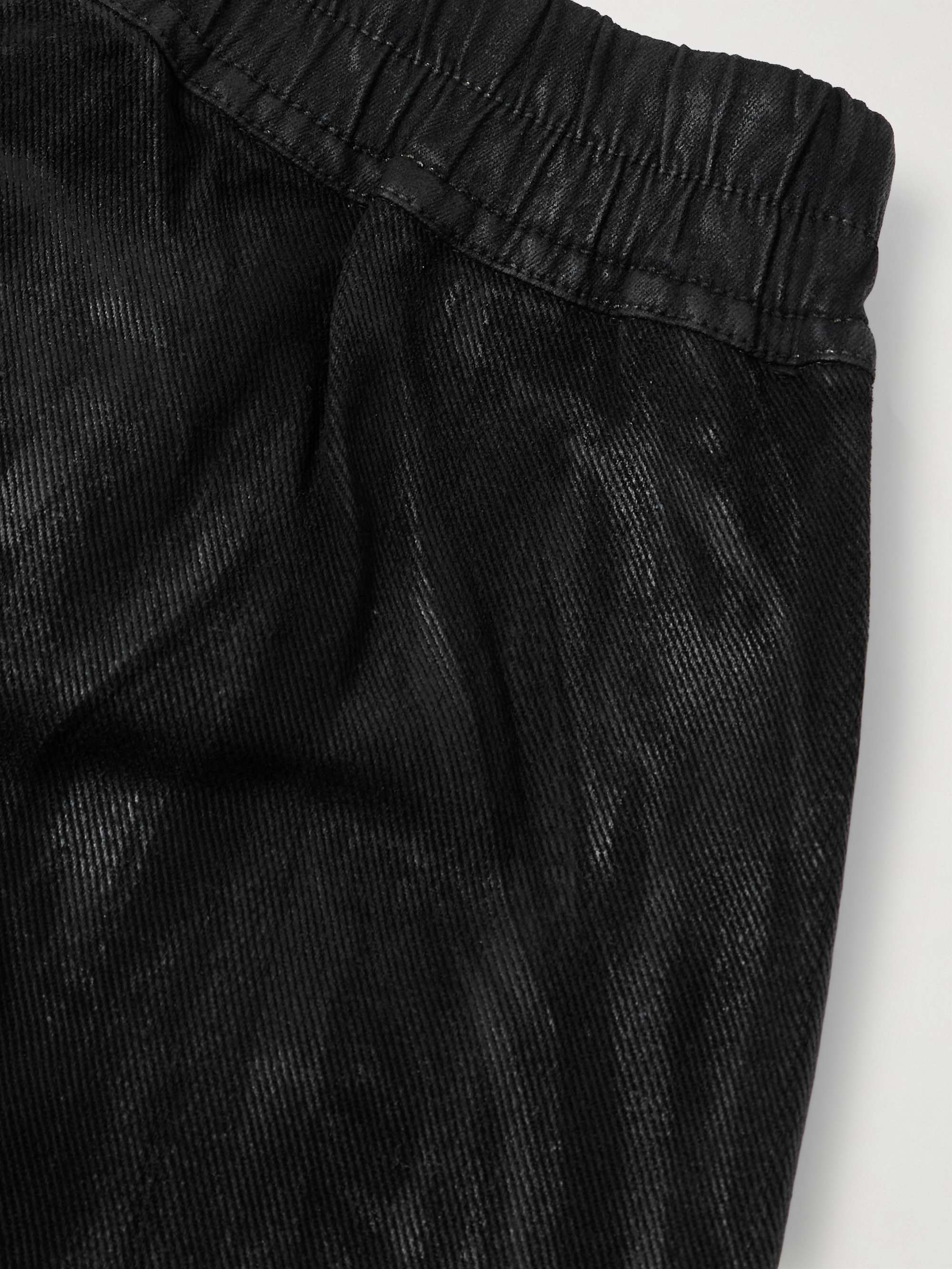 Jumbo Belas Wide-Leg Foil Denim Drawstring Cargo Trousers view