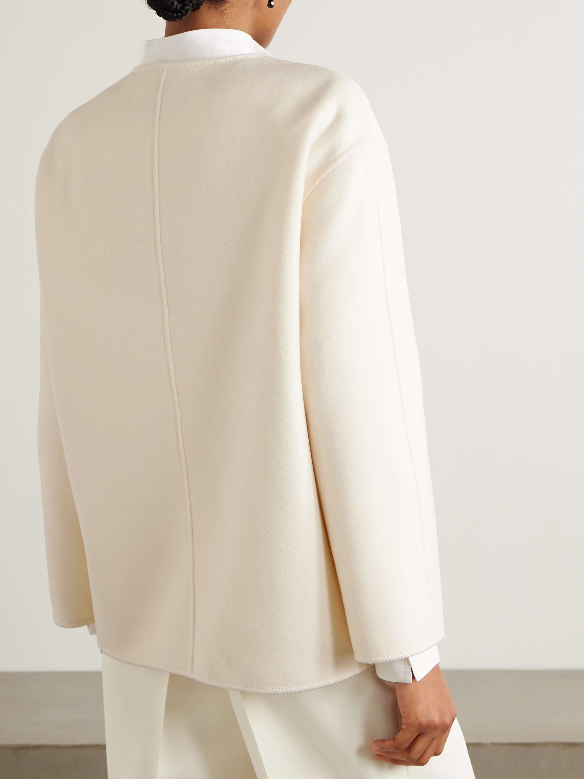 Embroidered wool jacket view