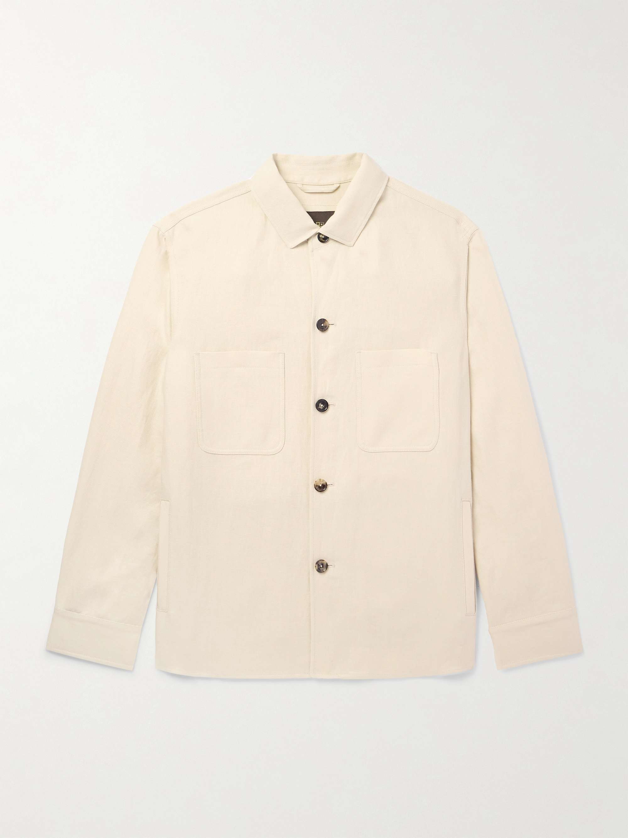 Evando Linen-Twill Overshirt view