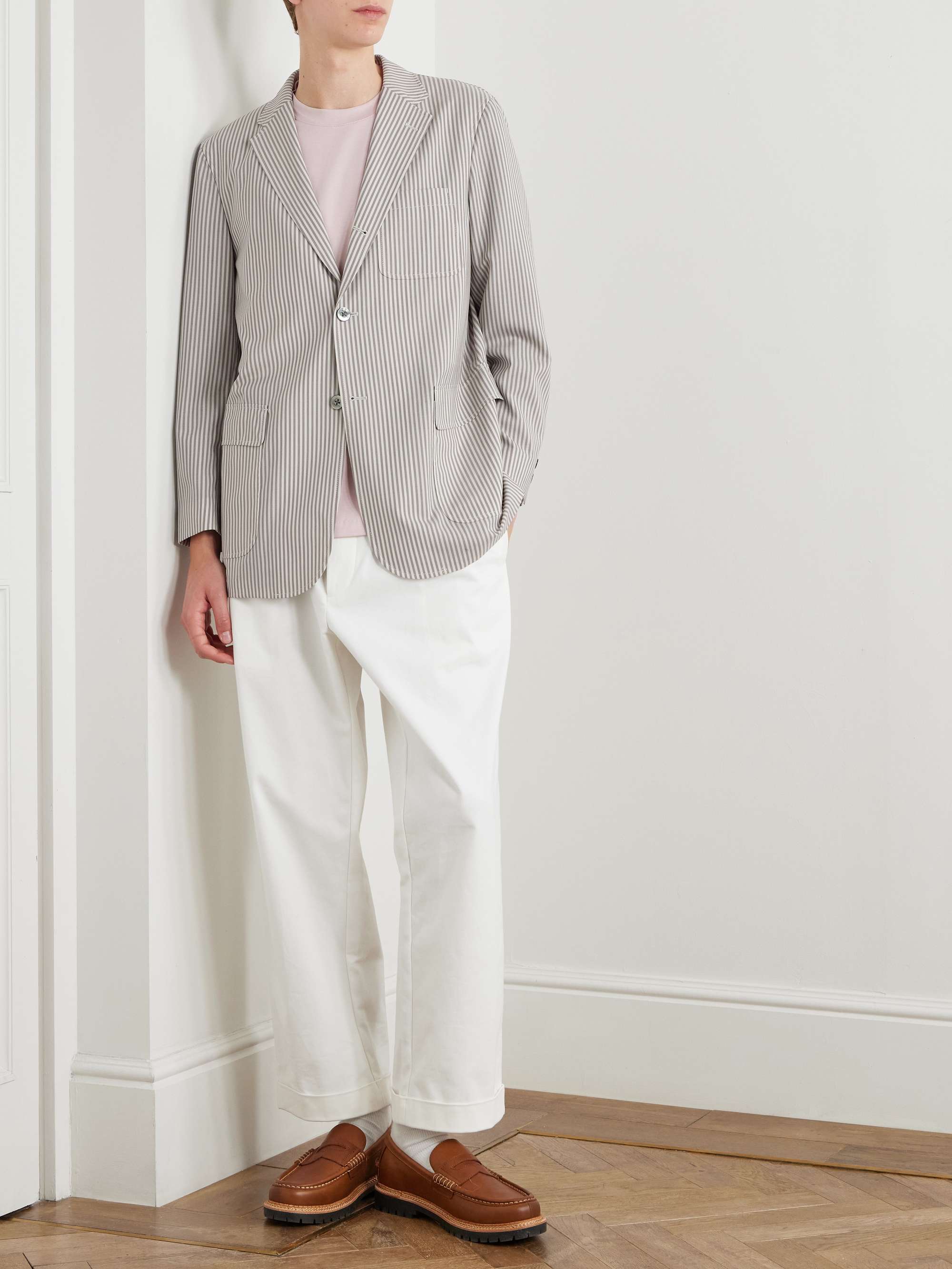 3B Striped Wool Blazer view