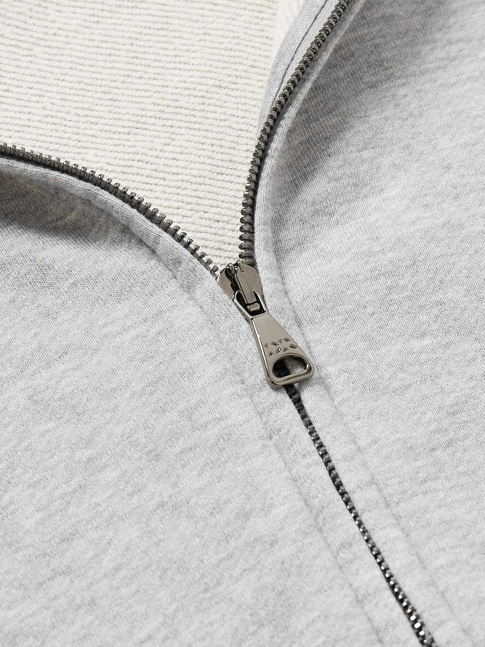 Quinn Cotton and Modal-Blend Jersey Zip-Up Hoodie view