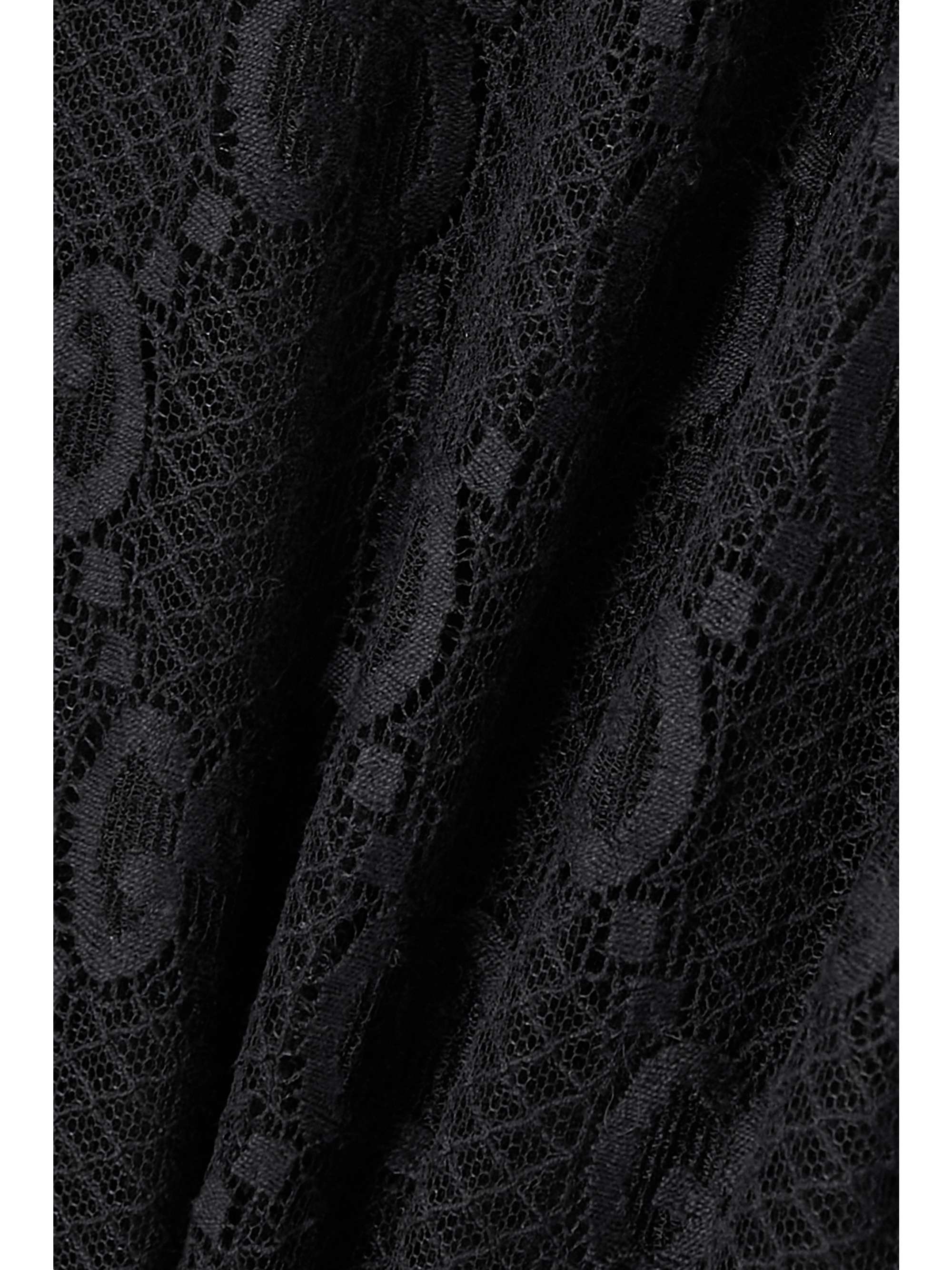 Lace and silk-satin shirt view