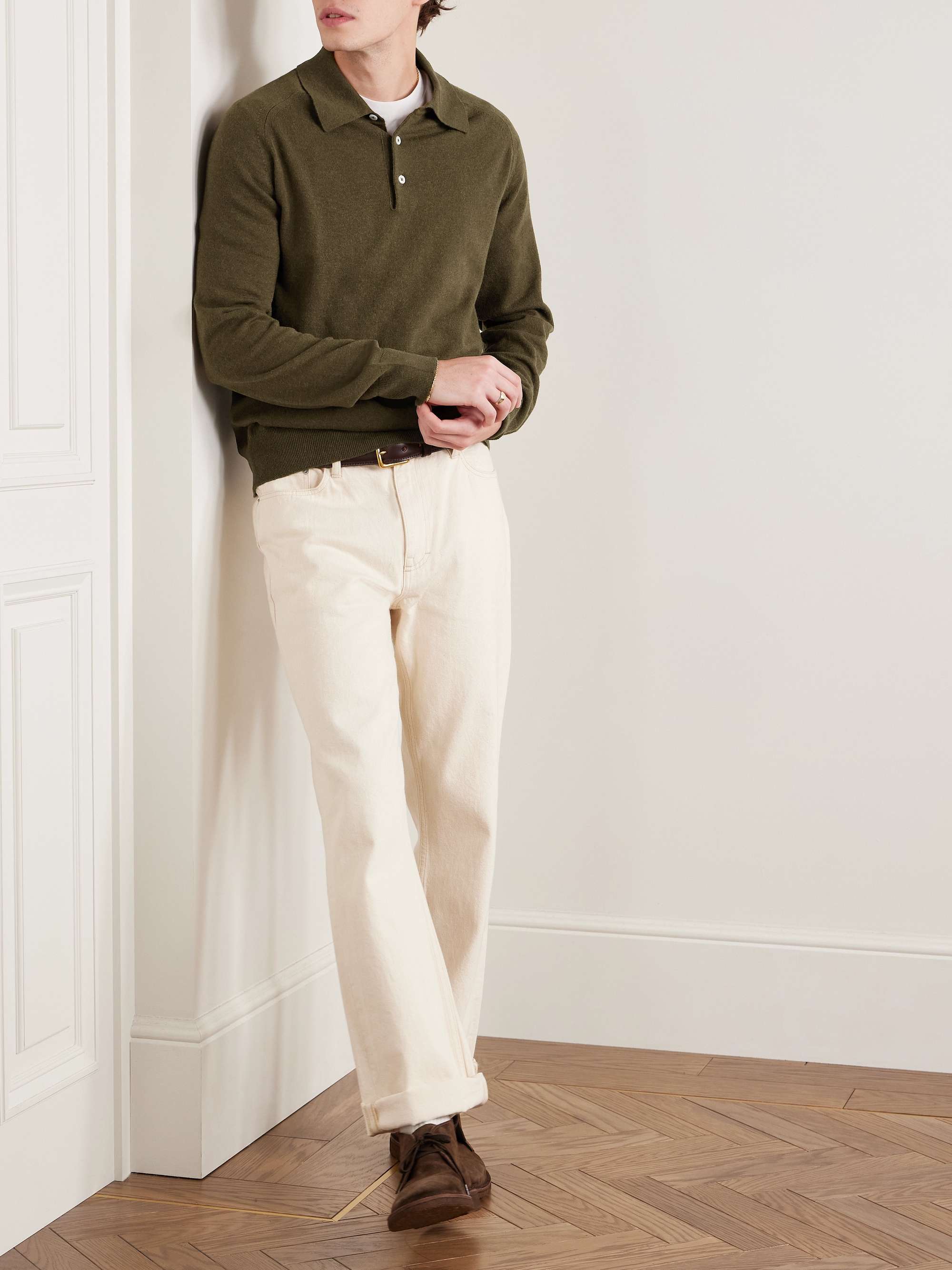 Wool and Alpaca-Blend Polo Shirt view