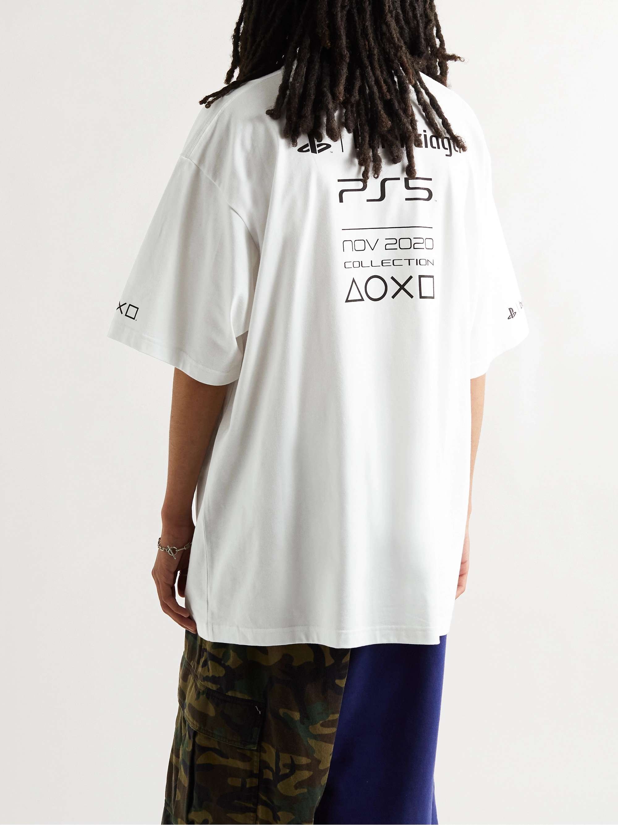 + PlayStation Printed Cotton-Jersey T-Shirt view