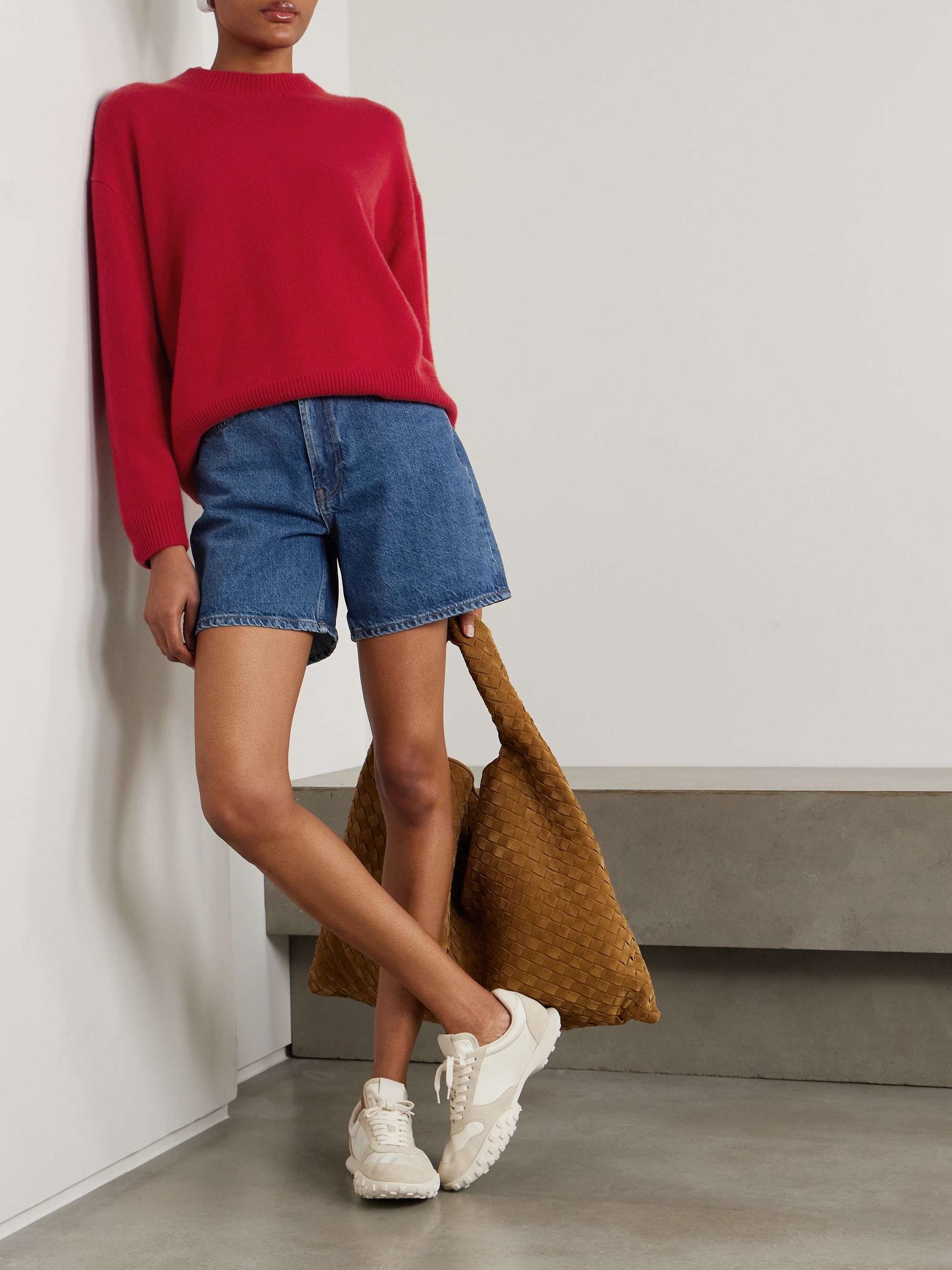 Kat organic denim shorts view