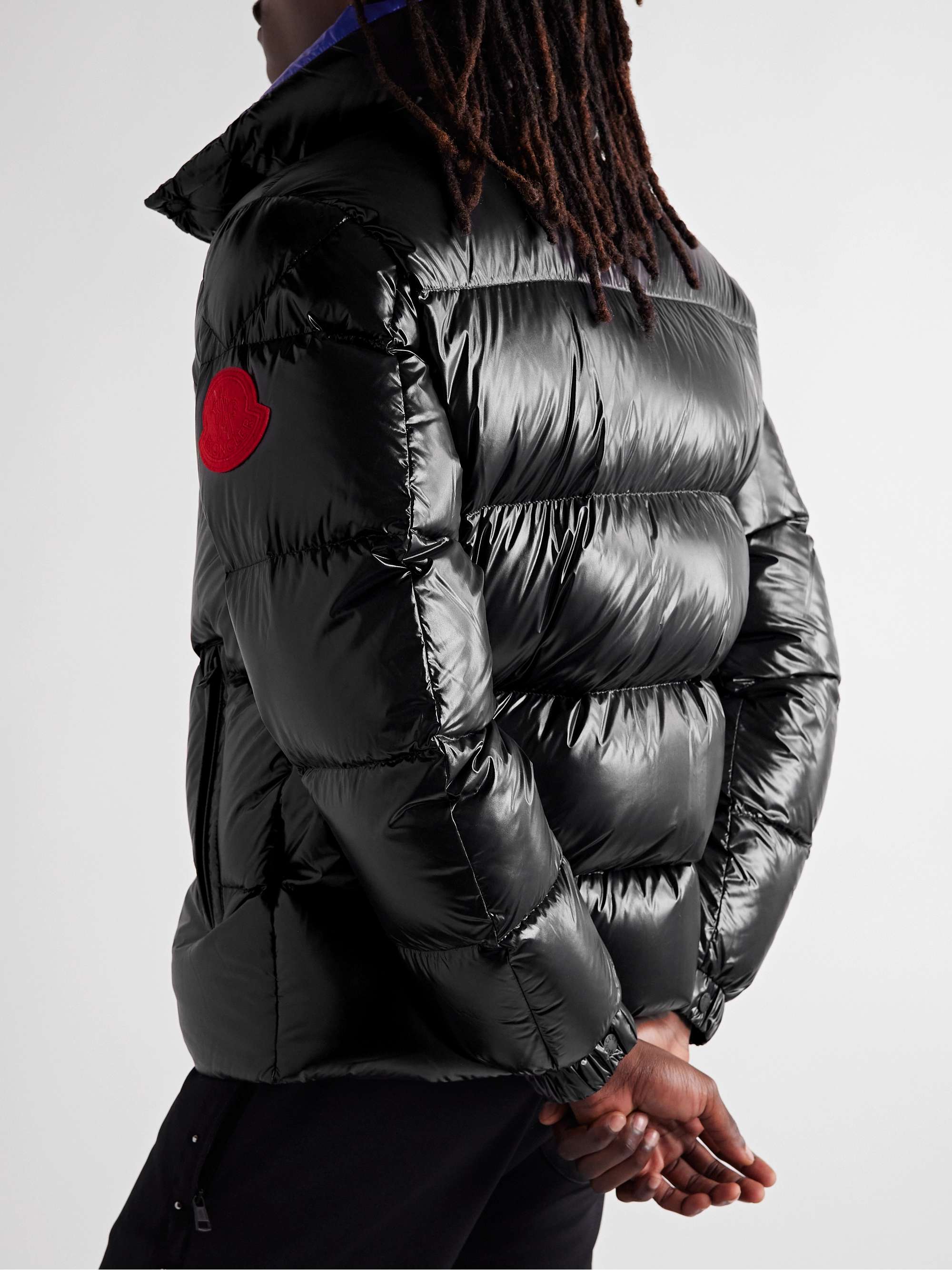 2 Moncler 1952 Dervo Logo-Appliquéd Quilted Glossed-Shell Down Jacket view