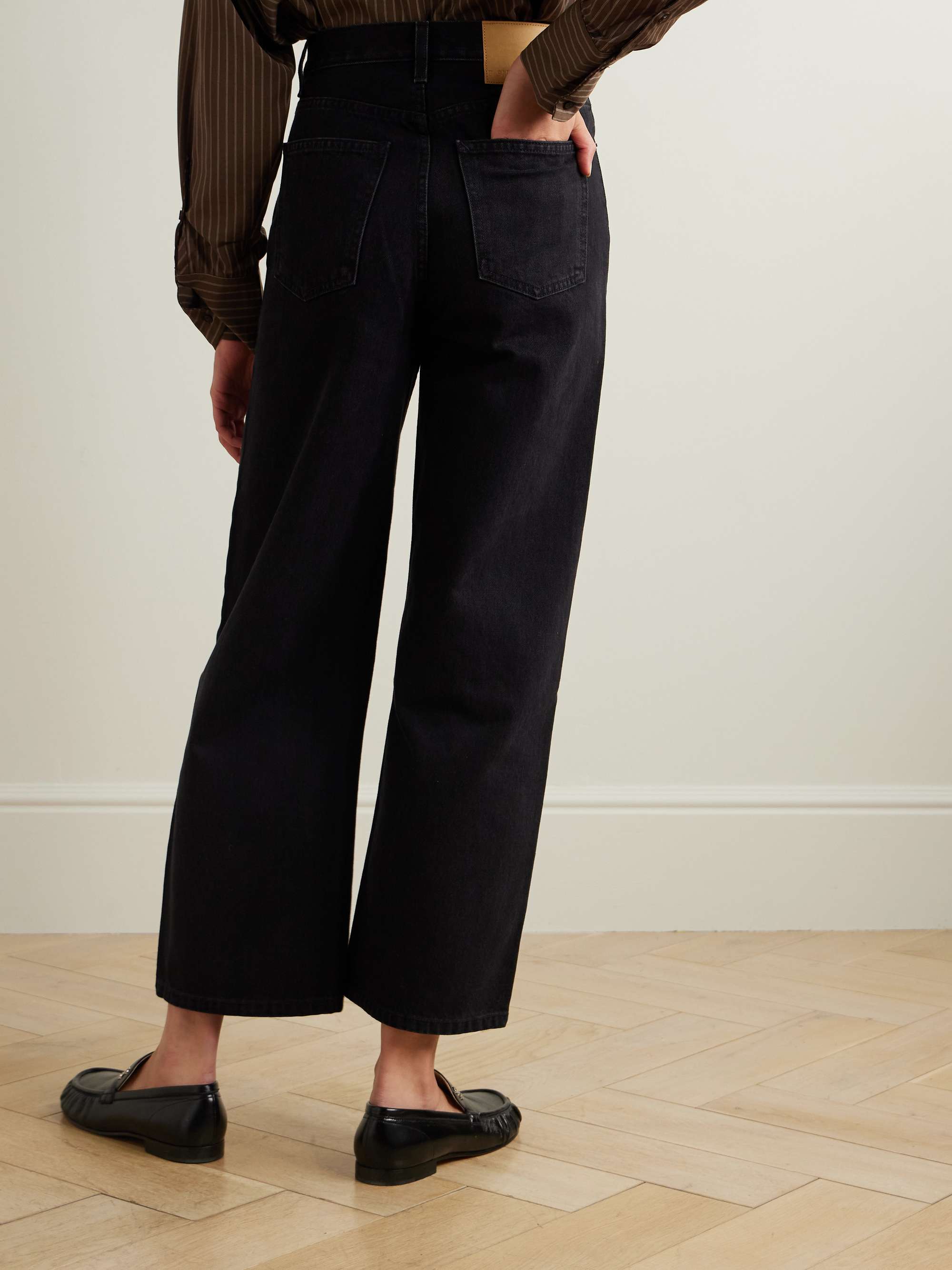 Elissa high-rise wide-leg jeans view