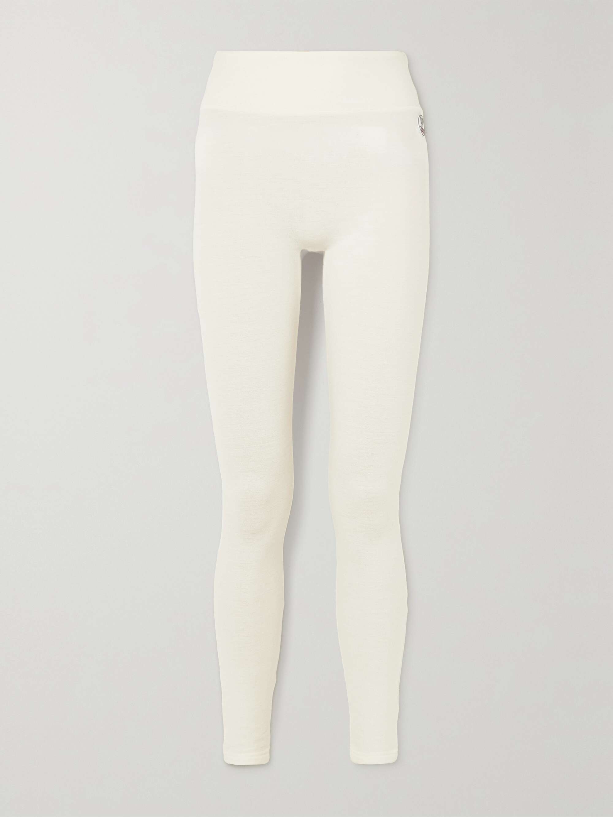 Ski merino wool-blend piqué leggings view