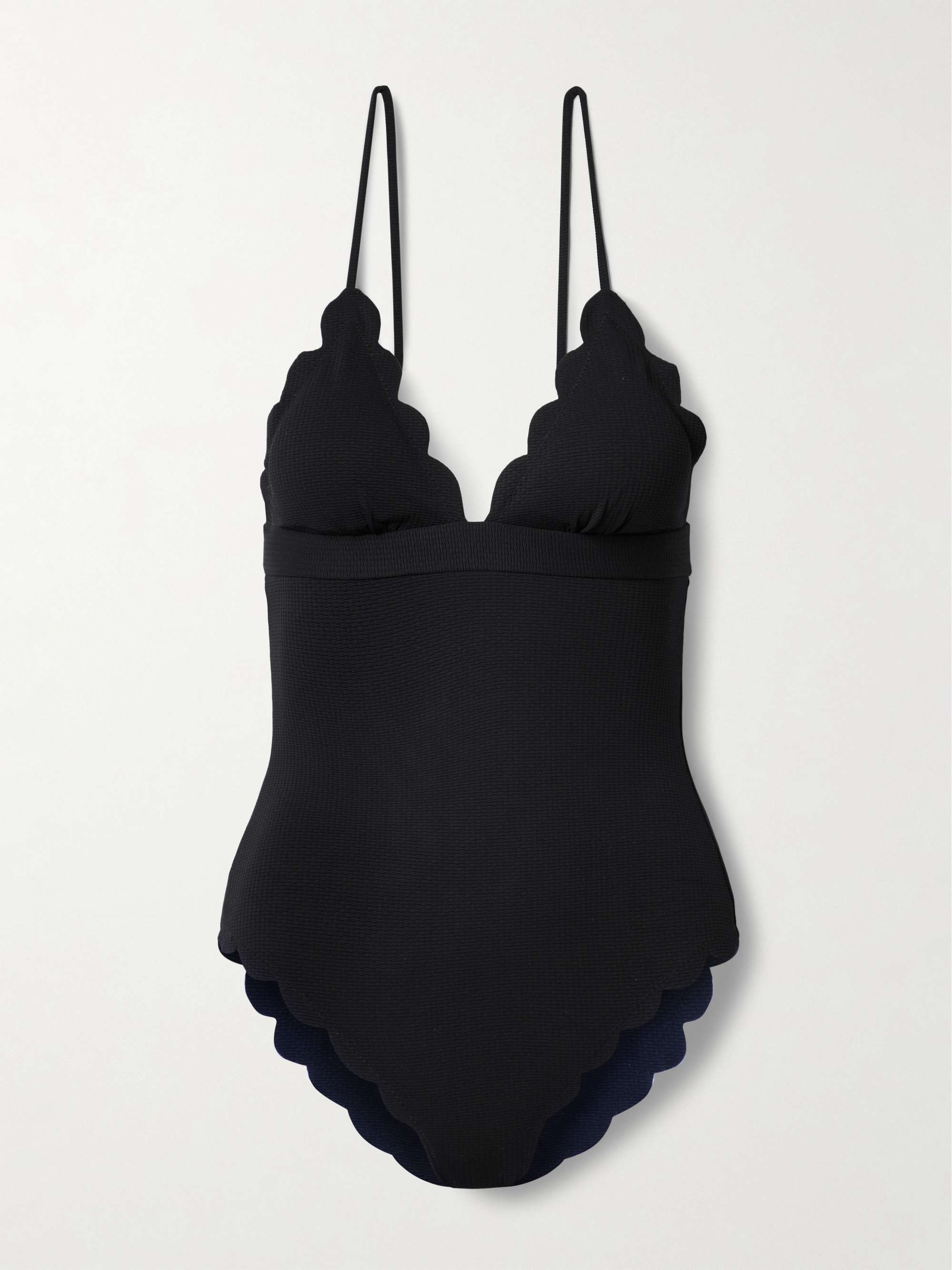 Santa Clara scalloped crepe swimsuit view